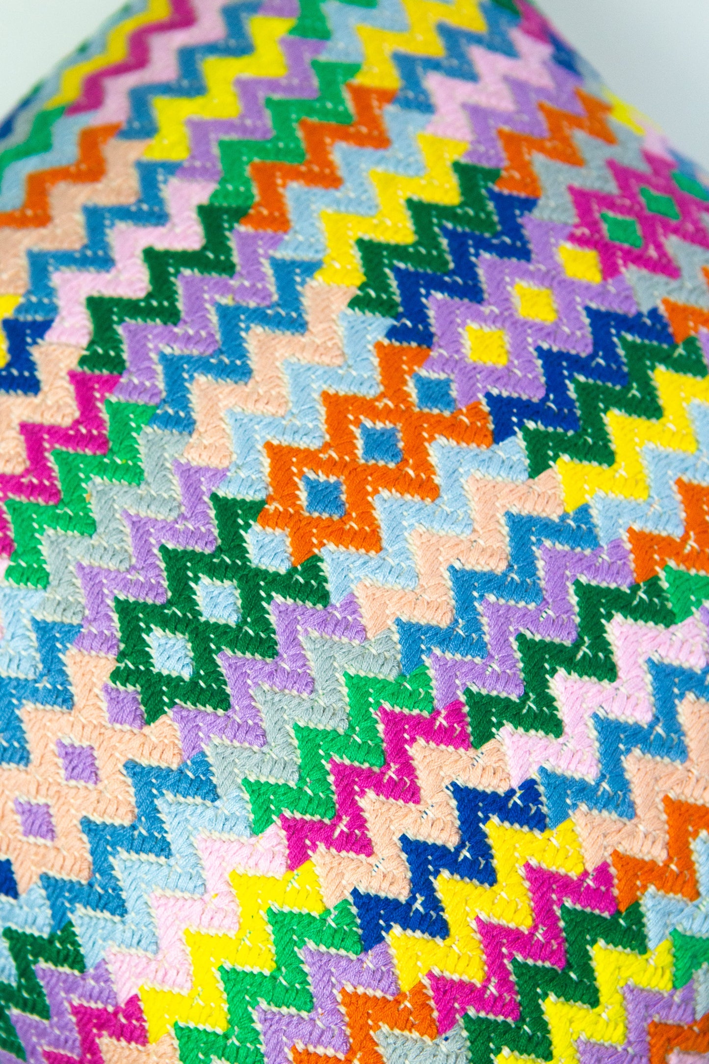 Cotzal Paneled Square Pillow