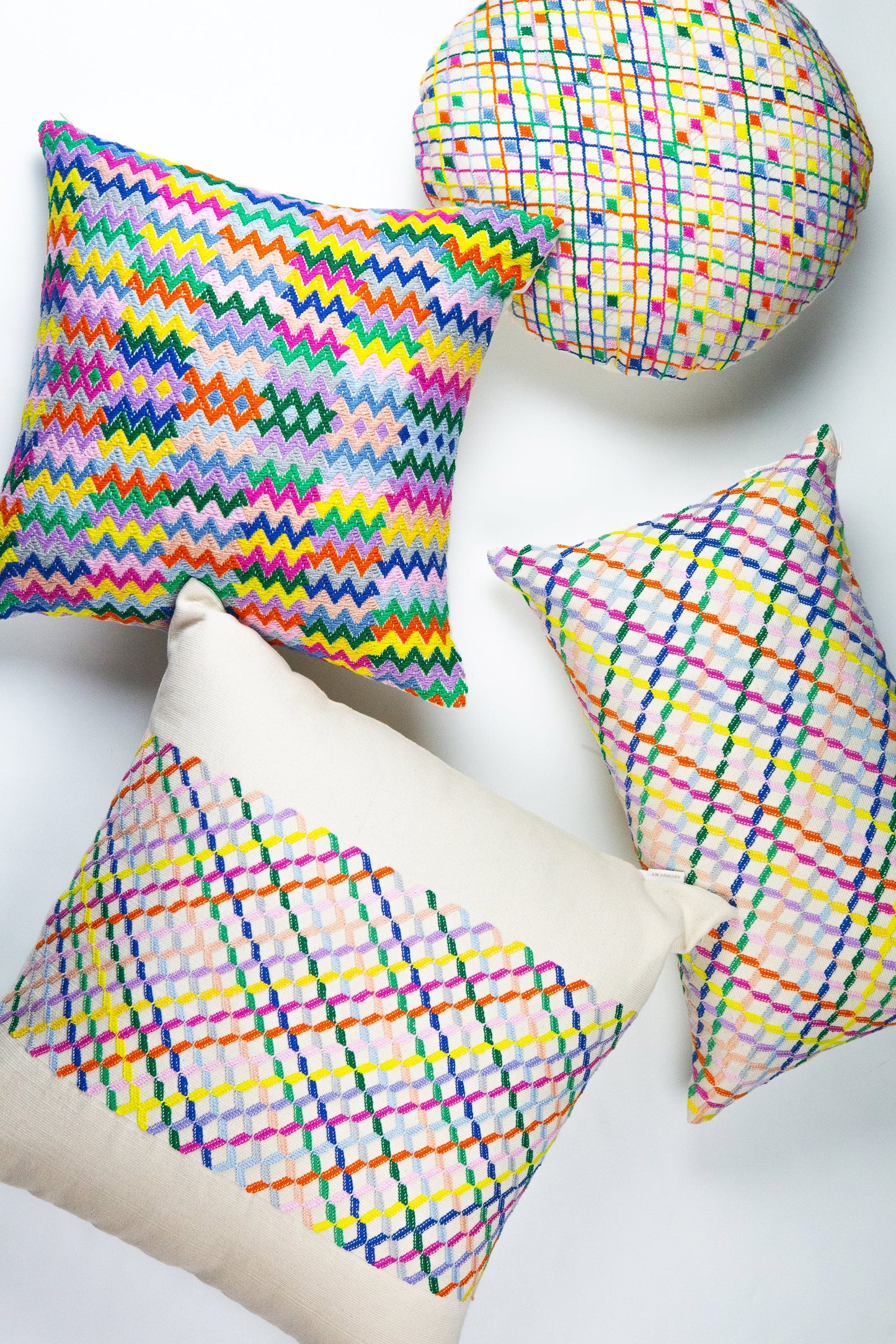 Cotzal Paneled Square Pillow