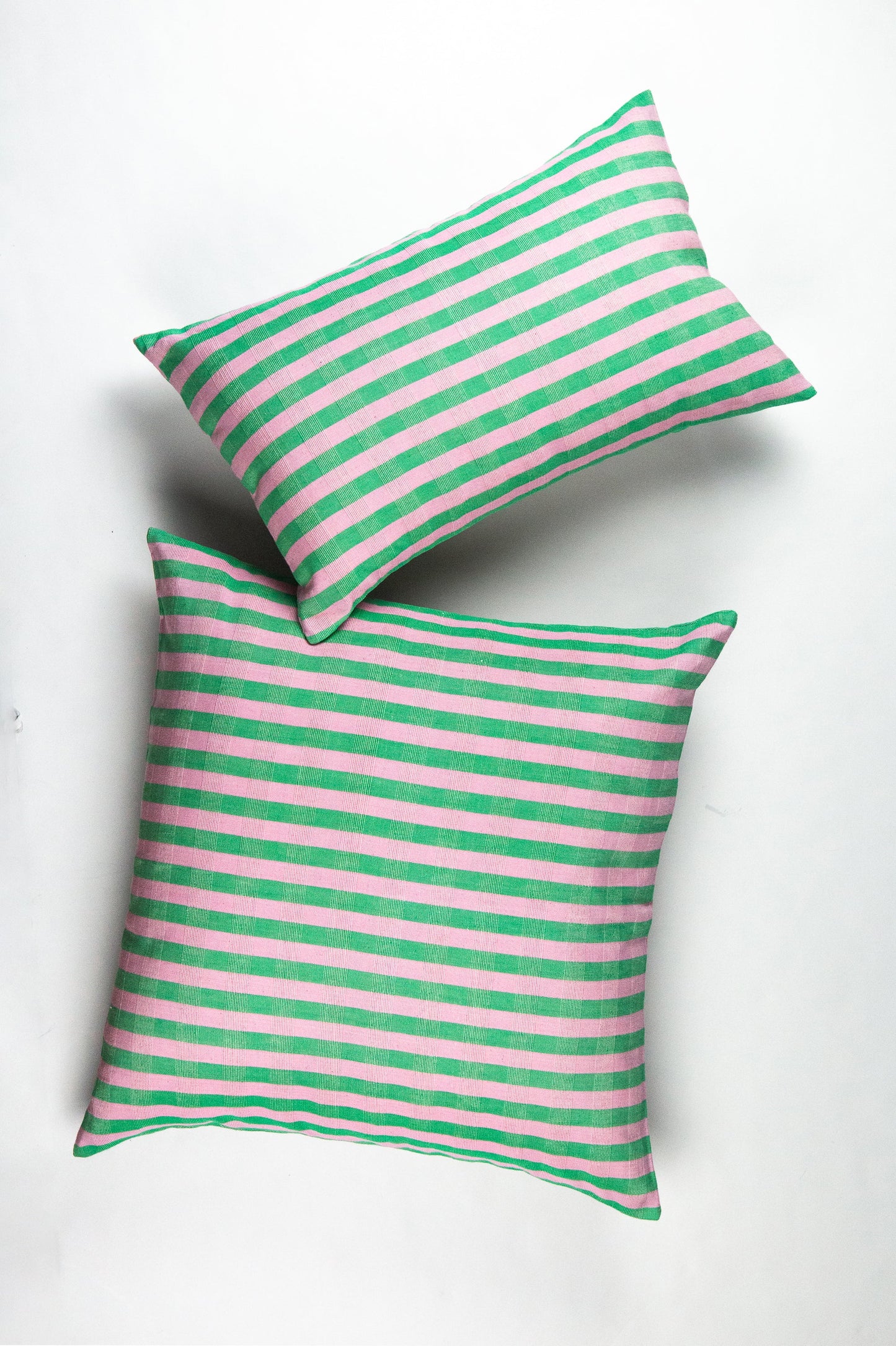 Flora Stripe Square Pillow