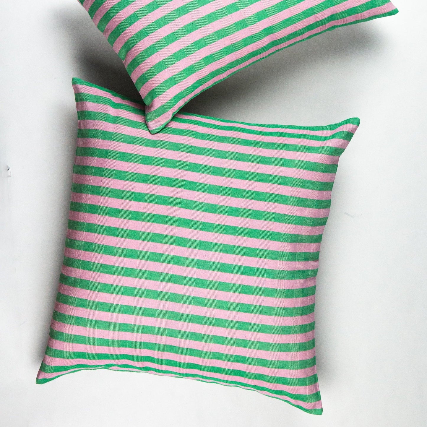 Flora Stripe Square Pillow
