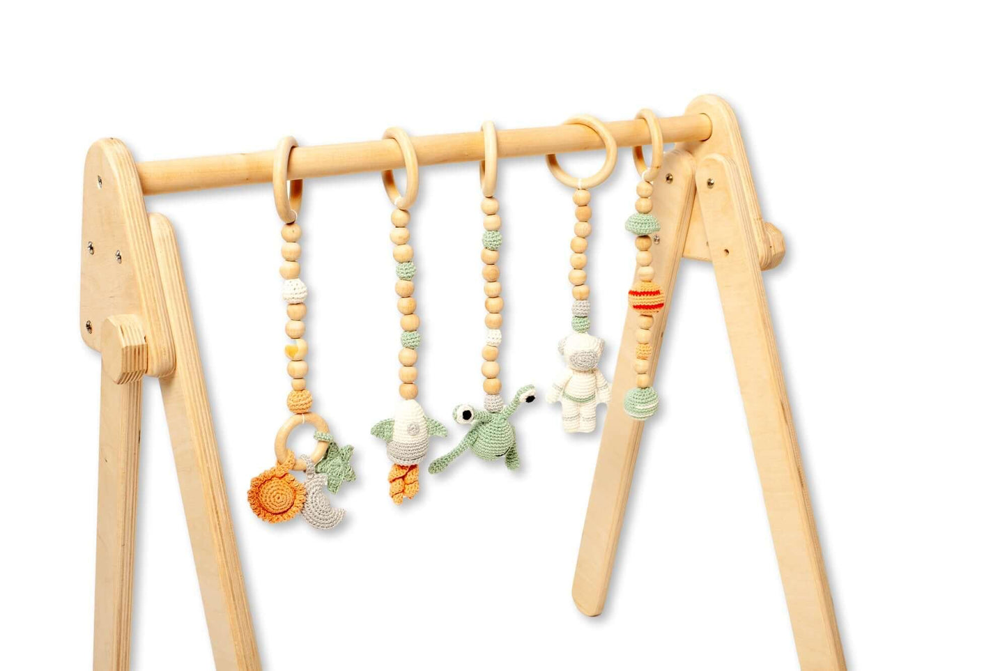KIDS GYM | Montessori Baby Gym & Hanging Toys Set - Disselt Designs