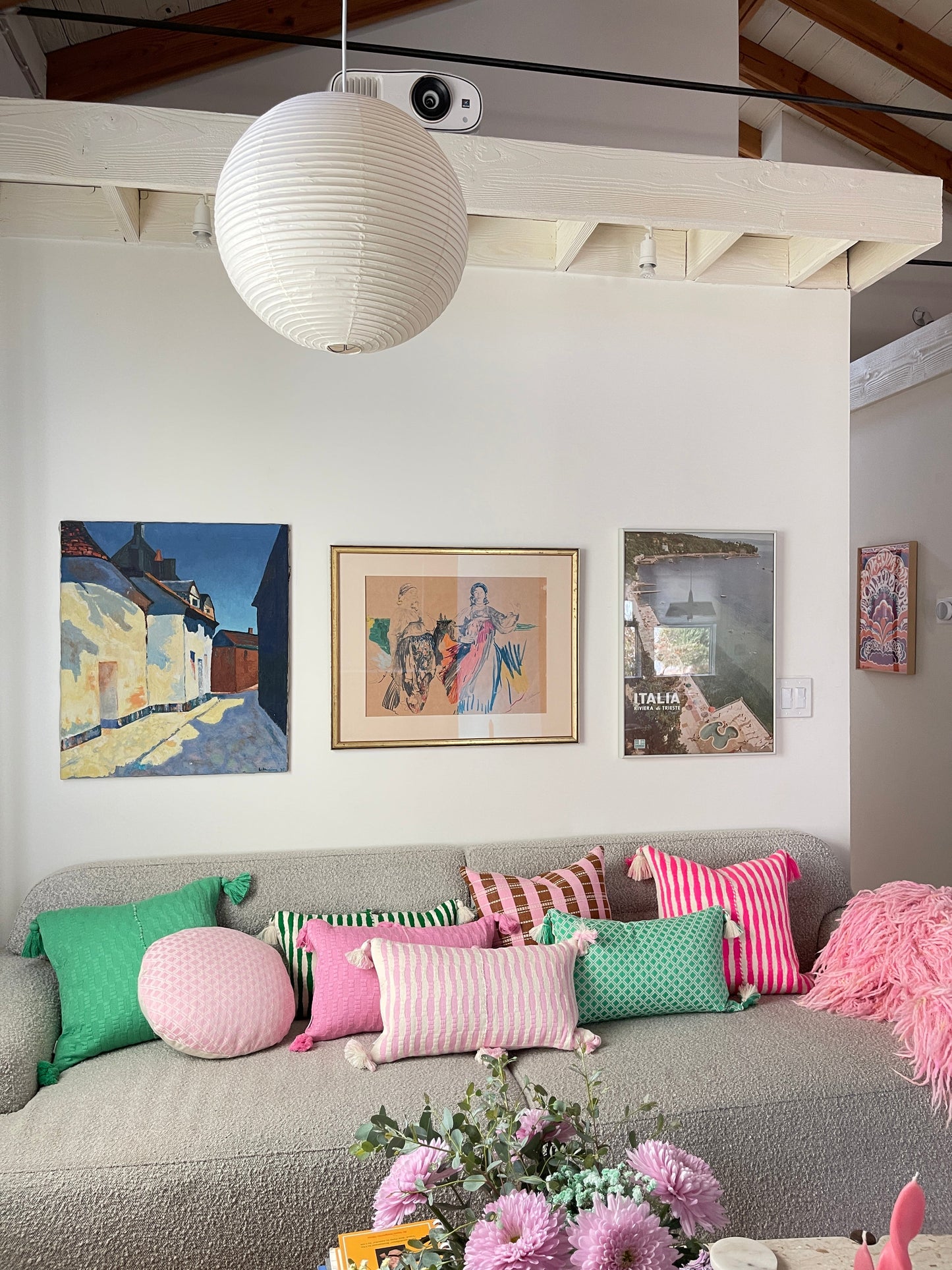 Antigua Pillow - Neon Pink