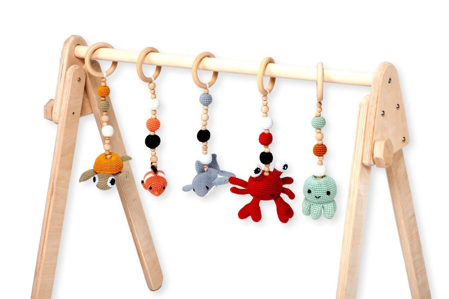 KIDS GYM | Montessori Baby Gym & Hanging Toys Set - Disselt Designs