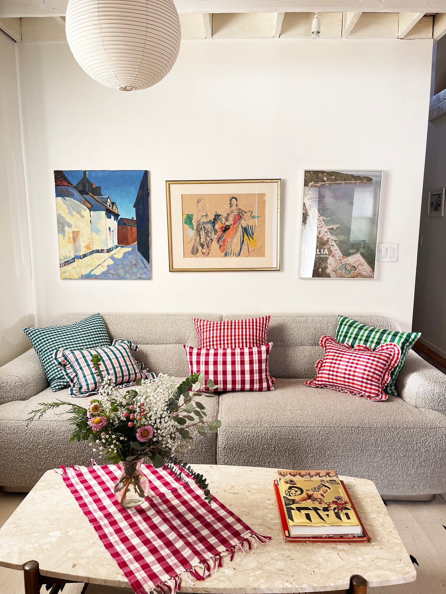 Noel Plaid Rectangle Pillow