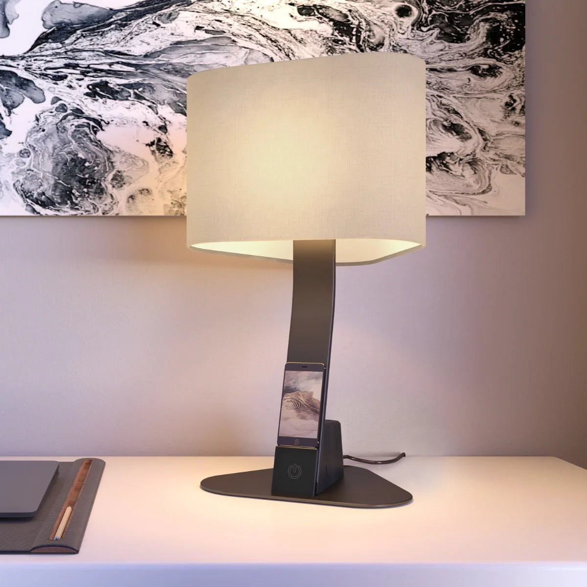 Brooklyn AURA LED Desk Light (Wireless Qi™ Charging) - Disselt Designs