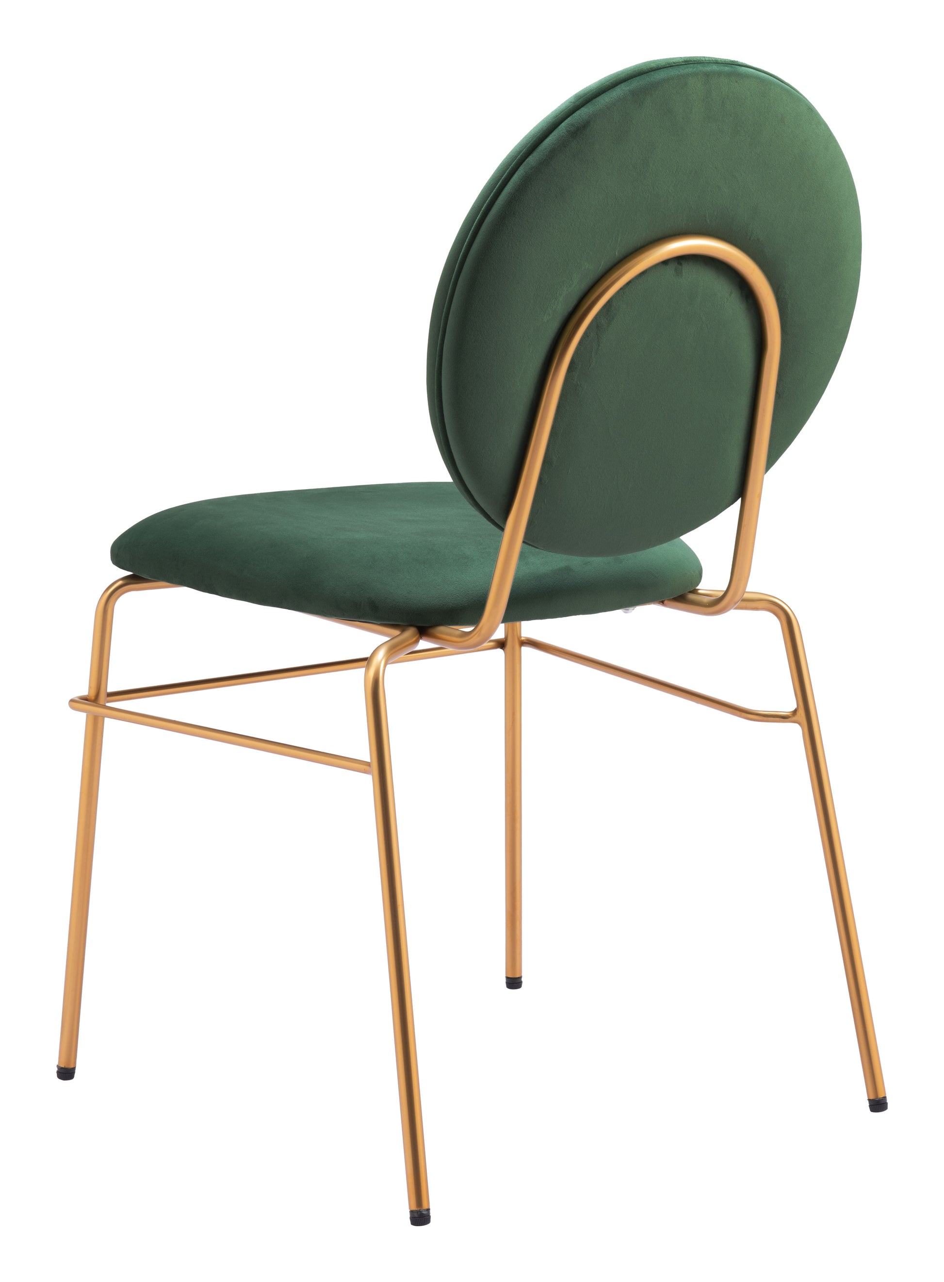Odessa Dining Chair (Set of 2) Green & Gold - Disselt Designs