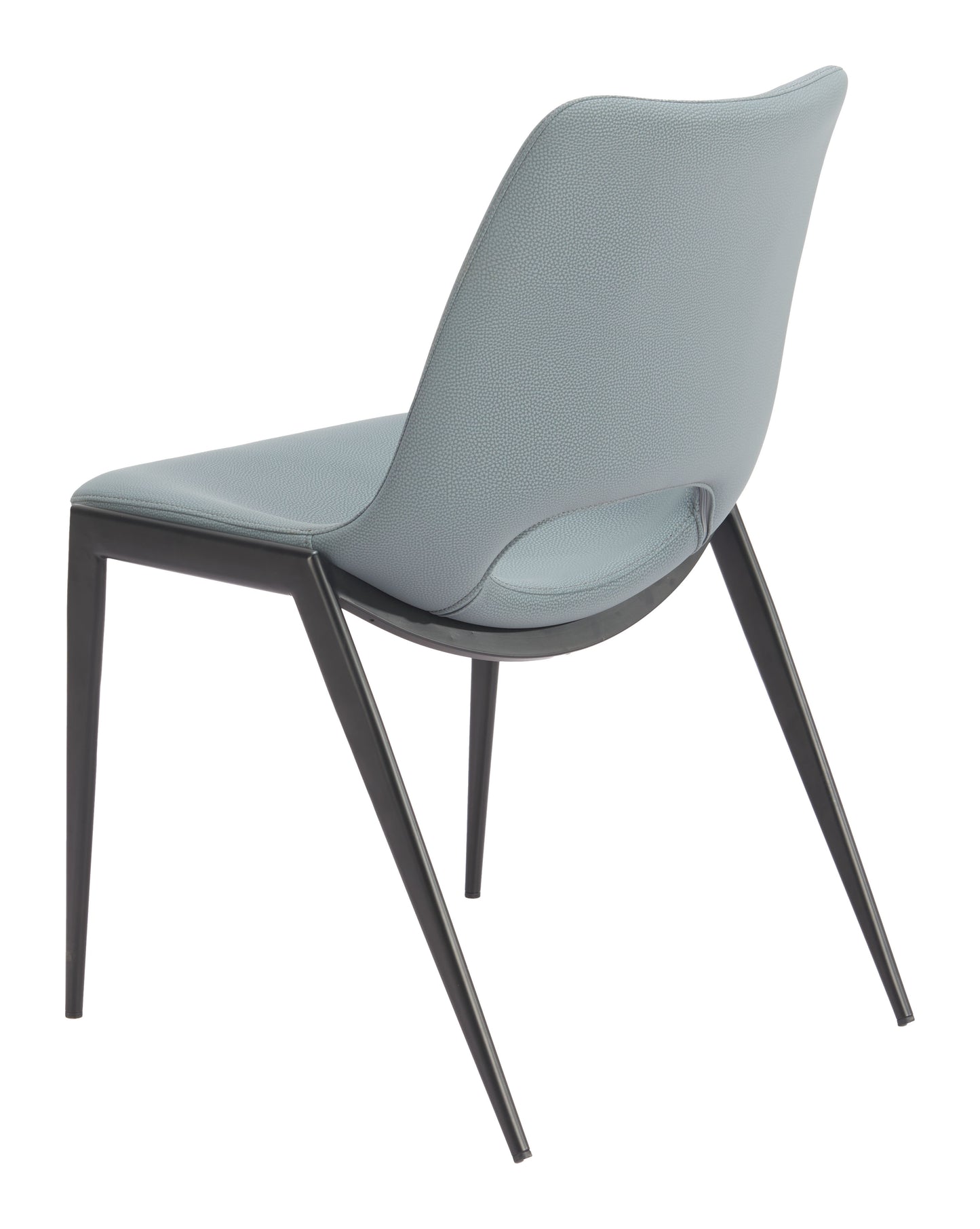 Desi Armless Dining Chair (Set of 2) Azure Gray - Disselt Designs