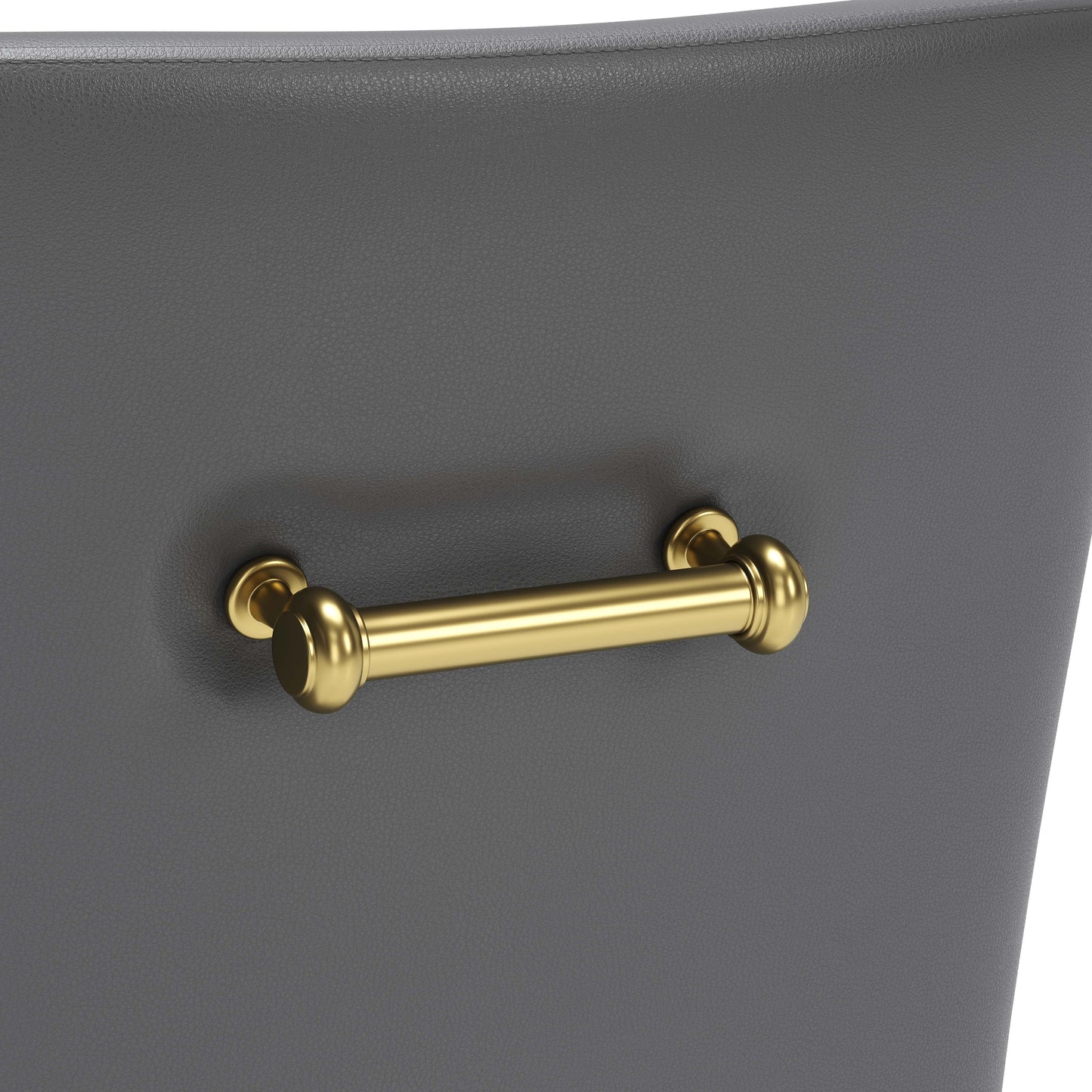 Maxine Dining Chair Gray & Gold - Disselt Designs