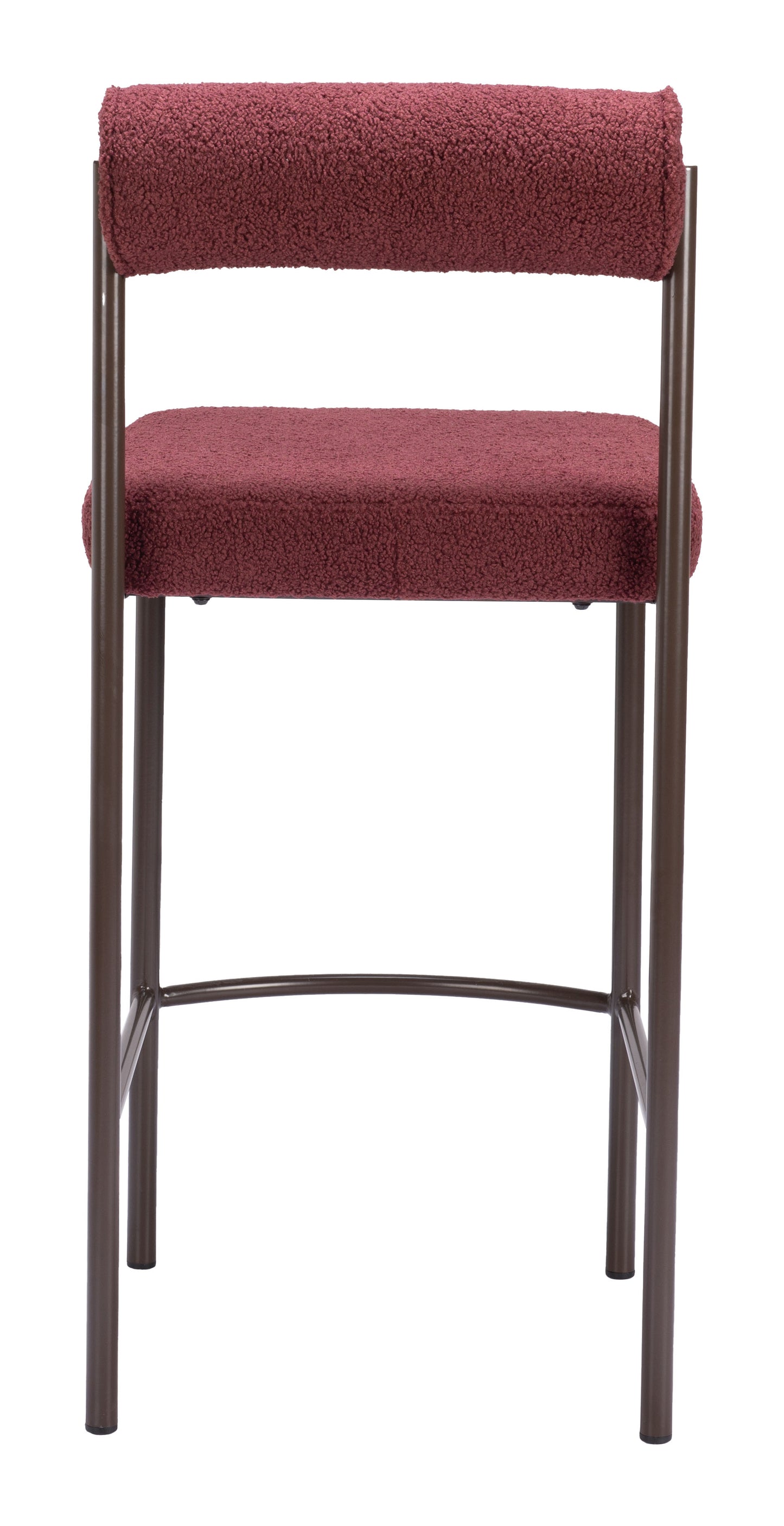 Livorno Counter Stool (Set of 2) Red & Bronze - Disselt Designs