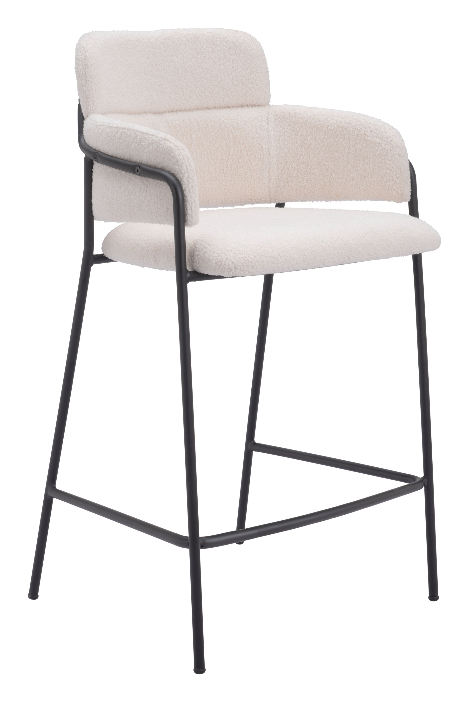 Marcel Counter Stool (Set of 2) Cream - Disselt Designs