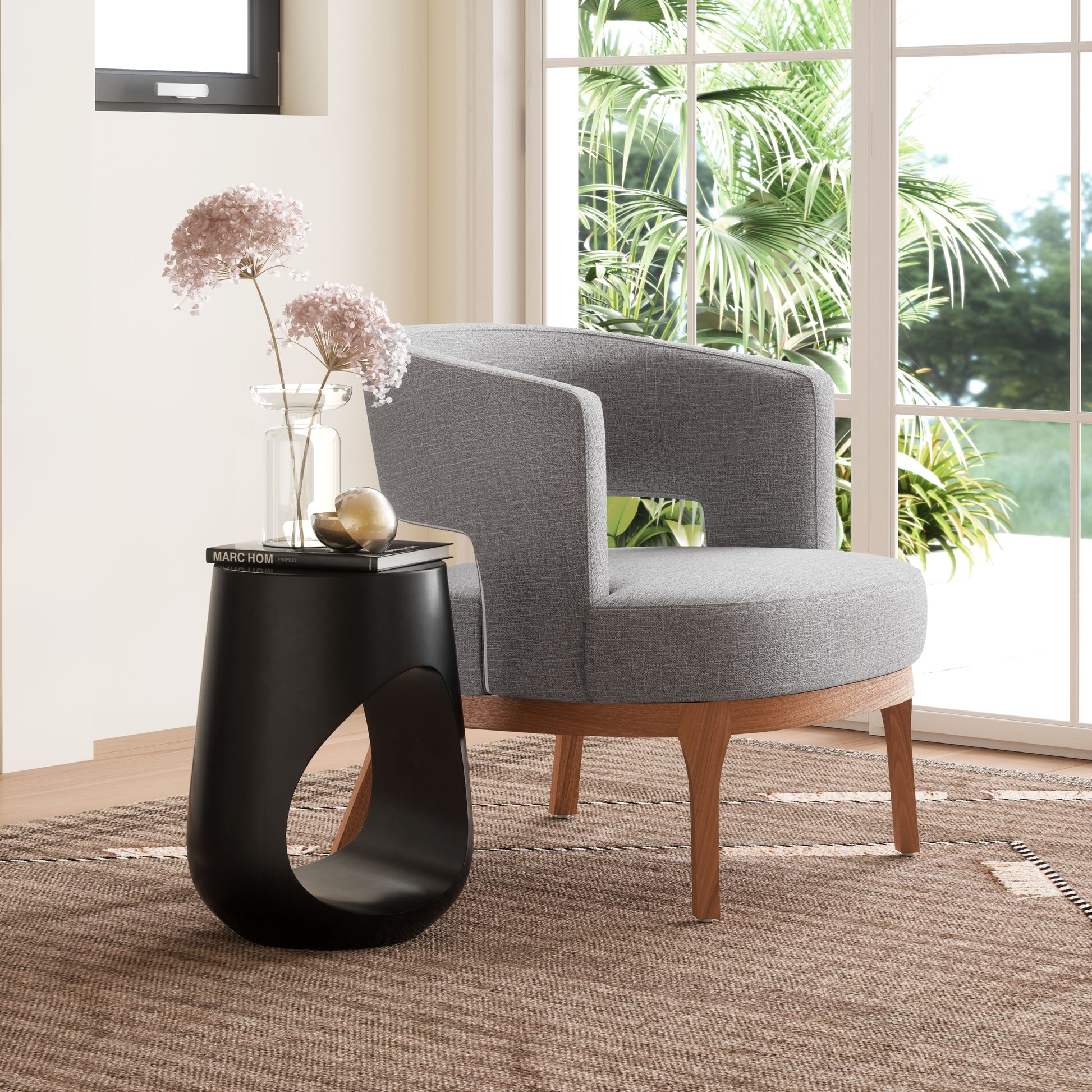 Tilk Side Table Black - Disselt Designs
