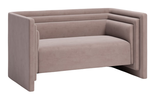 Trippel Loveseat Taupe - Disselt Designs
