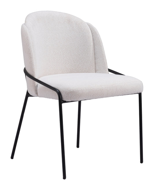 Jambi Dining Chair (Set of 2) Ivory - Disselt Designs