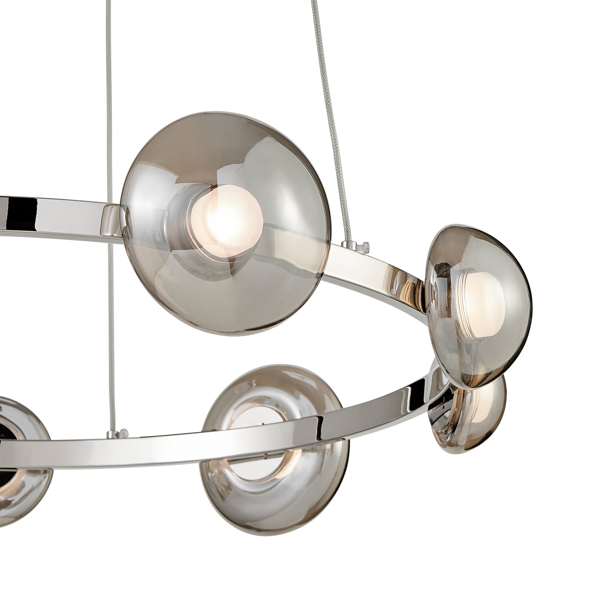 Orbis Halo Chandelier // Polish Nickel - Disselt Designs