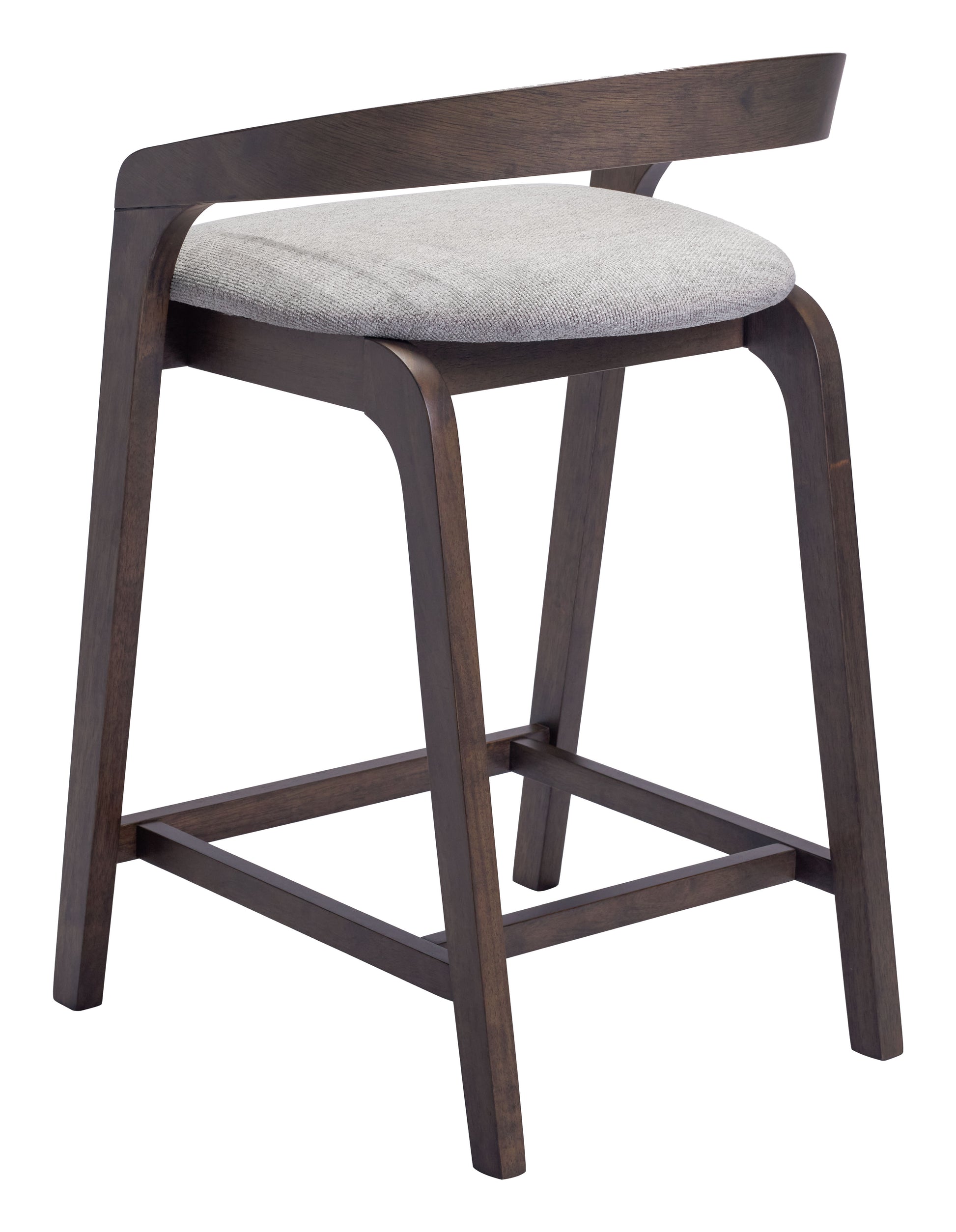Troy Counter Stool (Set of 2) Dove Gray & Espresso - Disselt Designs