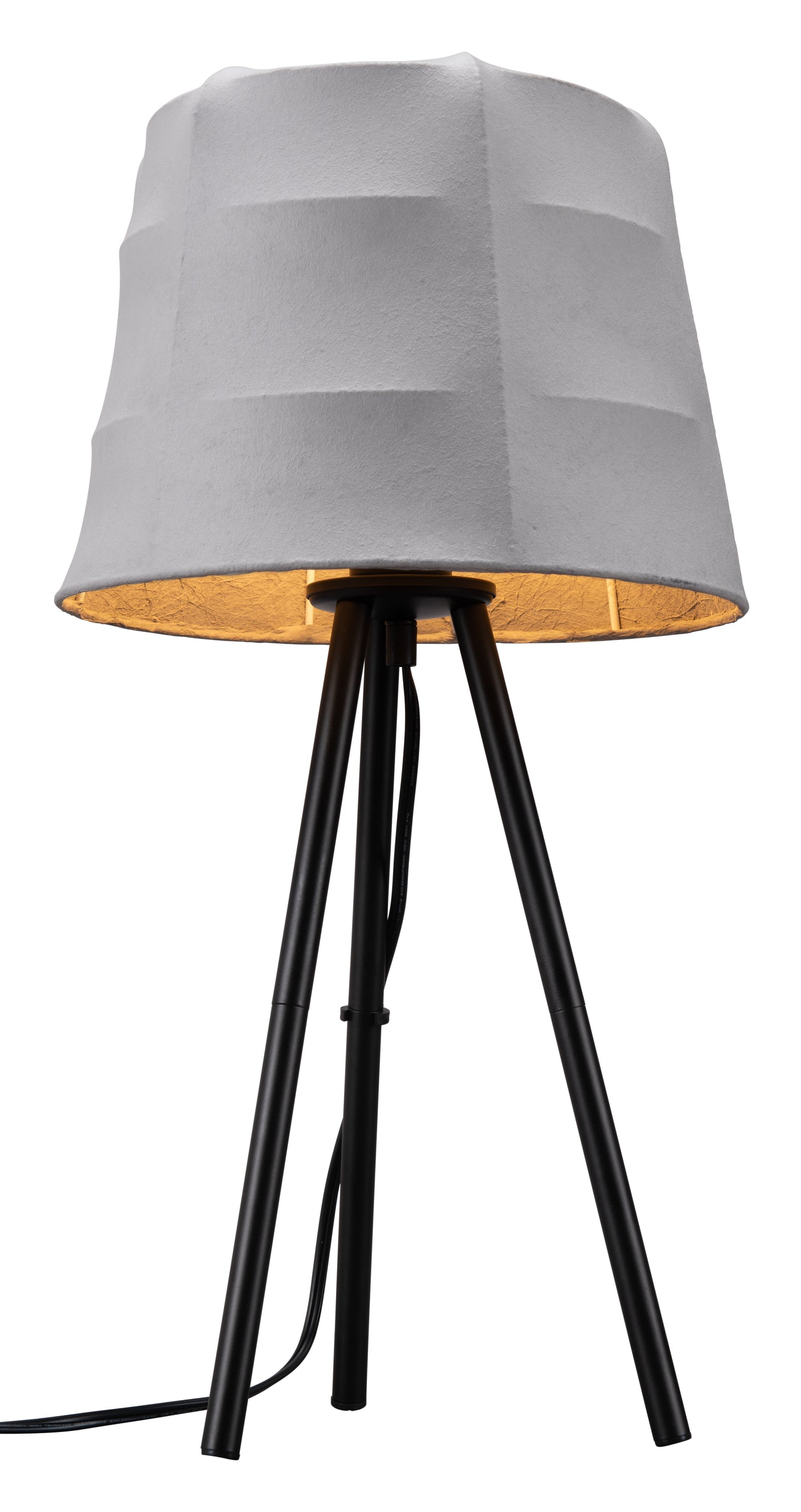 Mozzi Table Lamp Gray & Black - Disselt Designs