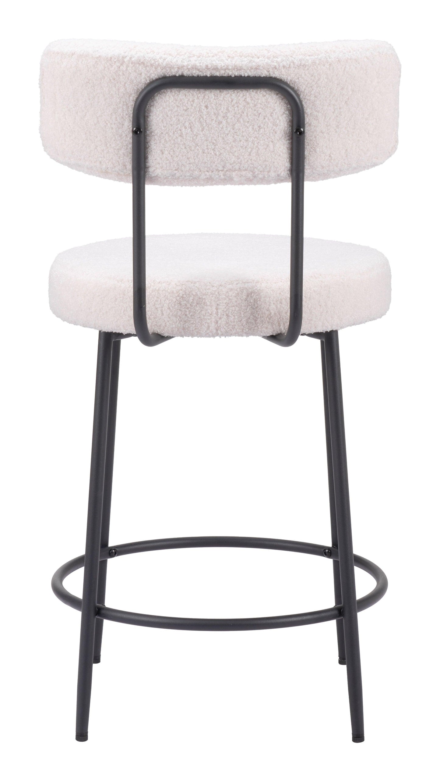 Blanca Counter Stool (Set of 2) Ivory - Disselt Designs