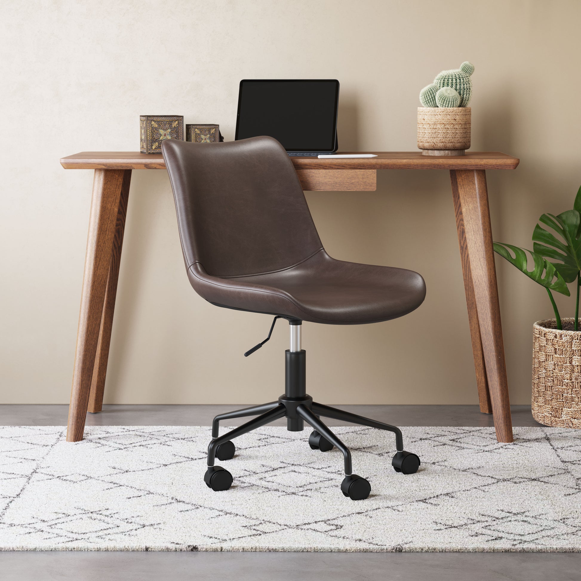 Byron Office Chair Brown - Disselt Designs