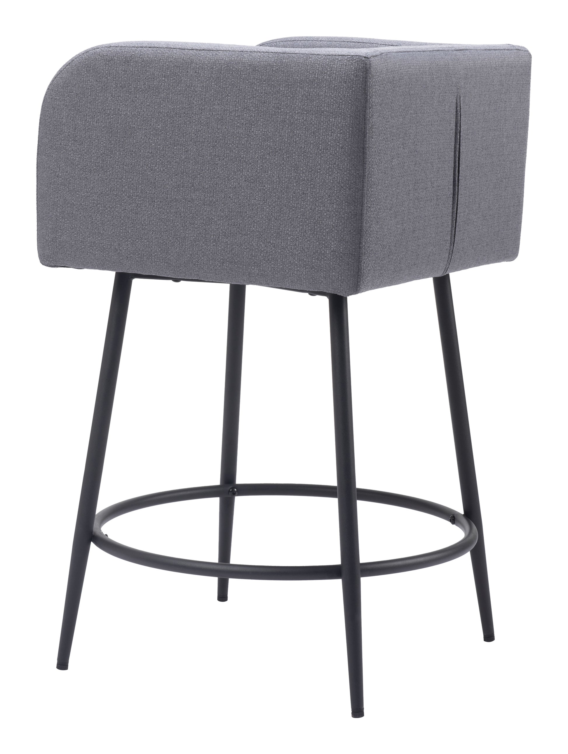 Horbat Counter Stool (Set of 2) Gray - Disselt Designs