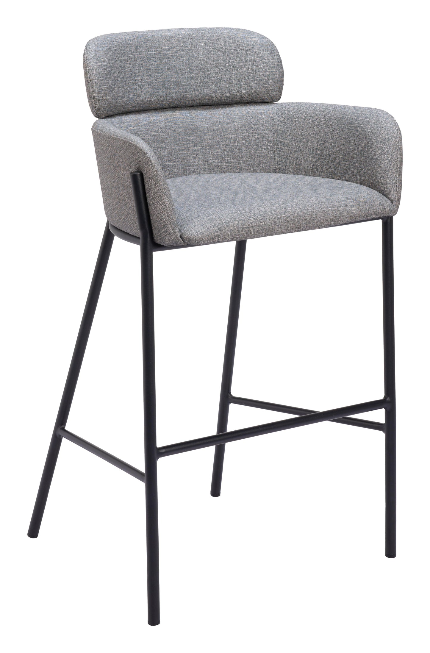 Bremor Barstool Slate Gray - Disselt Designs