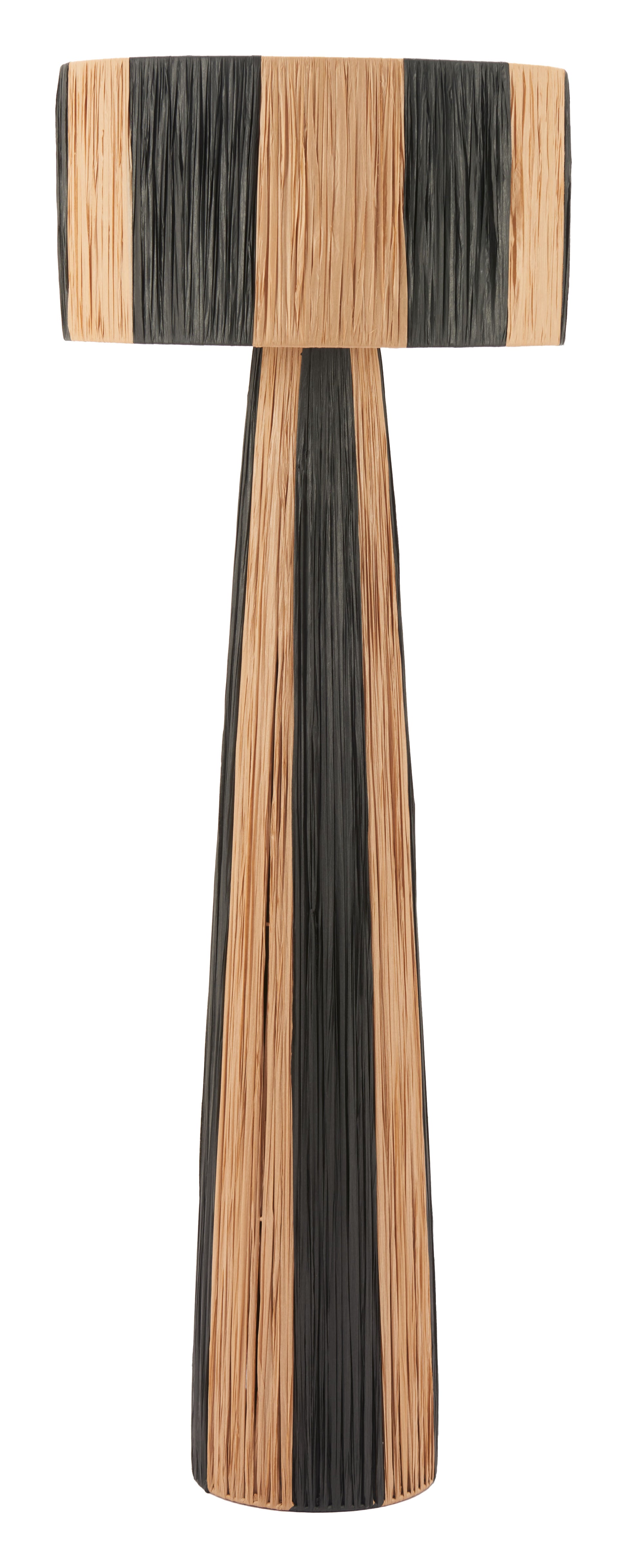Gala Floor Lamp Black & Natural - Disselt Designs