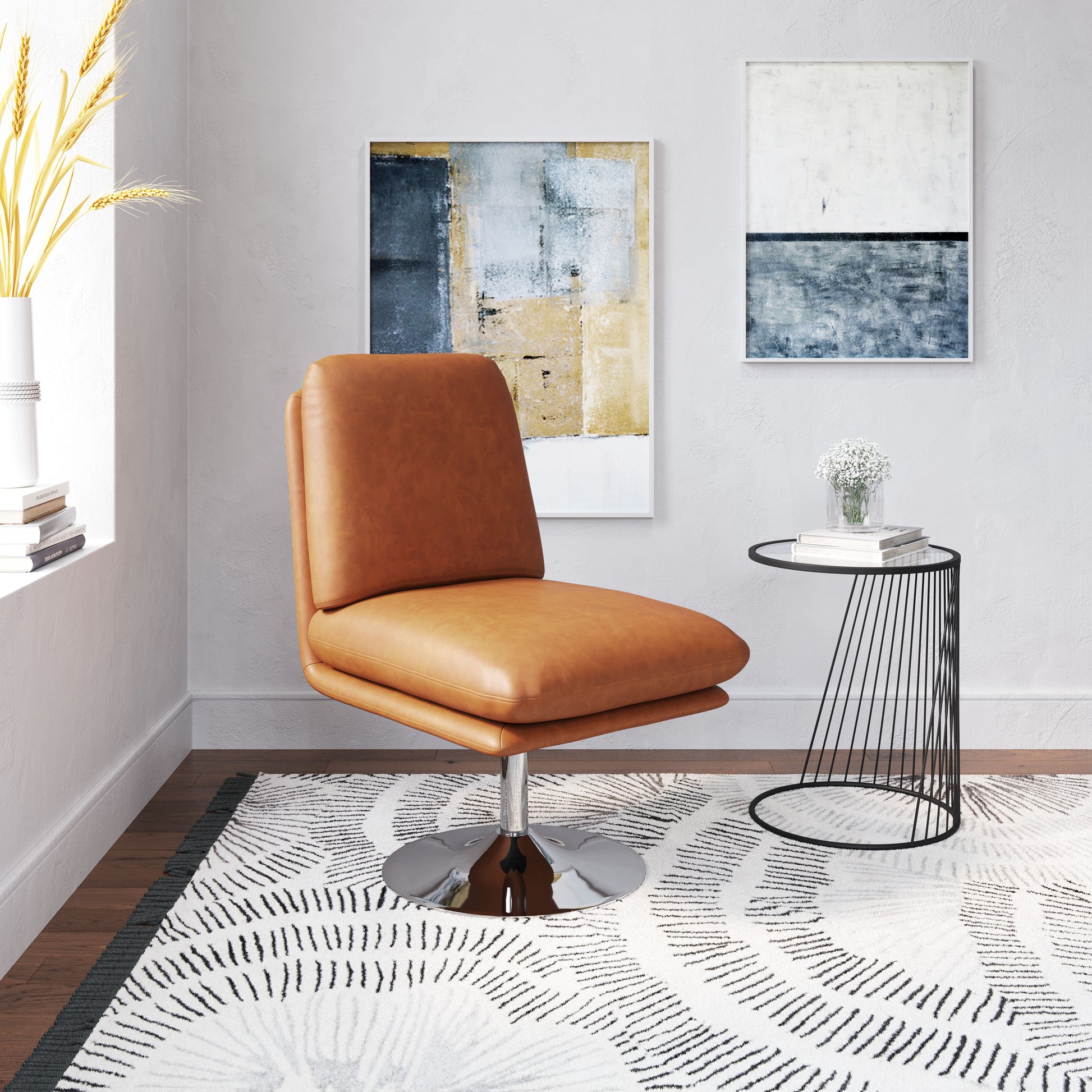 Rory Accent Chair Brown - Disselt Designs