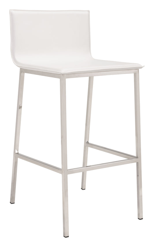 Marina Barstool (Set of 2) White - Disselt Designs