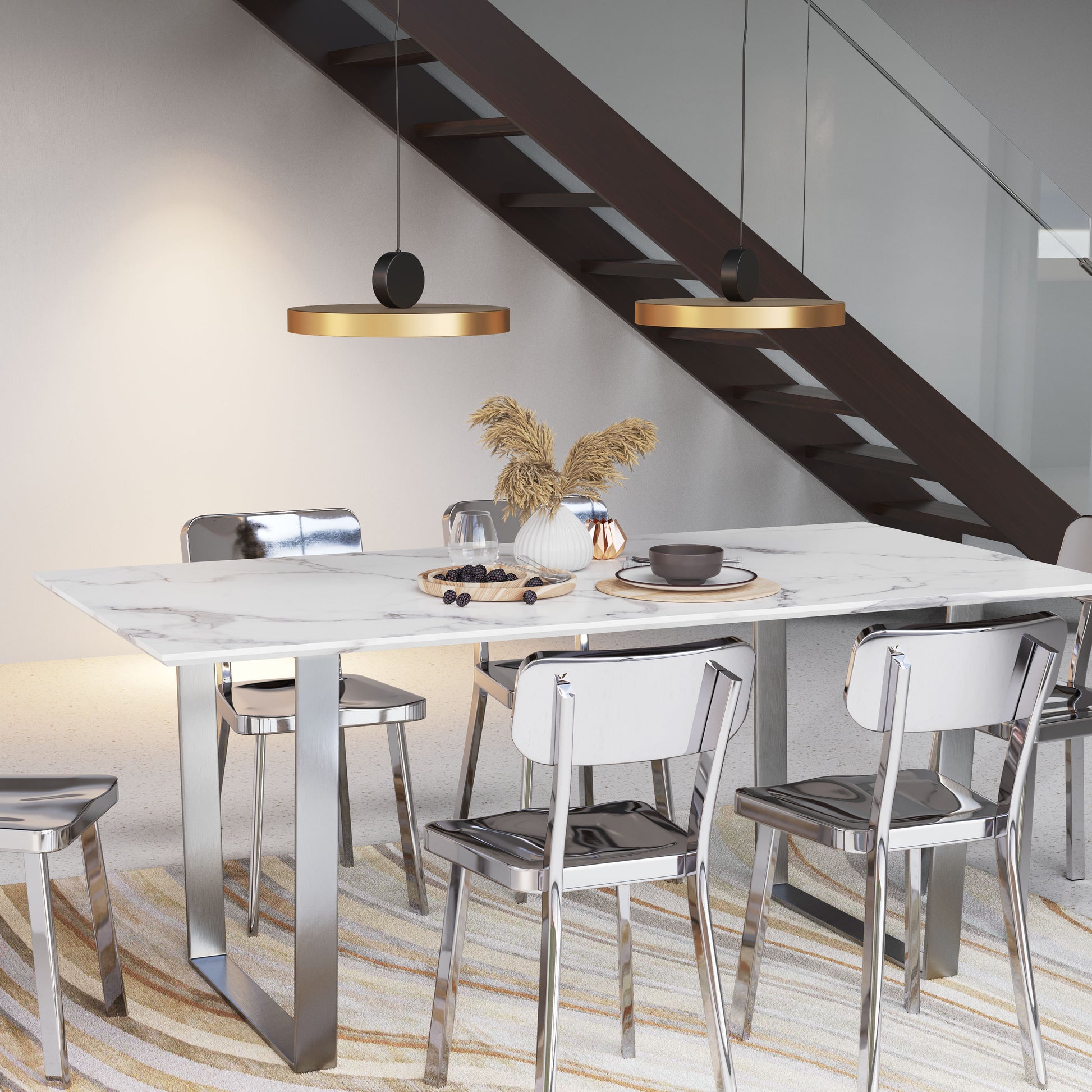 Mozu Ceiling Lamp Gold & Black - Disselt Designs