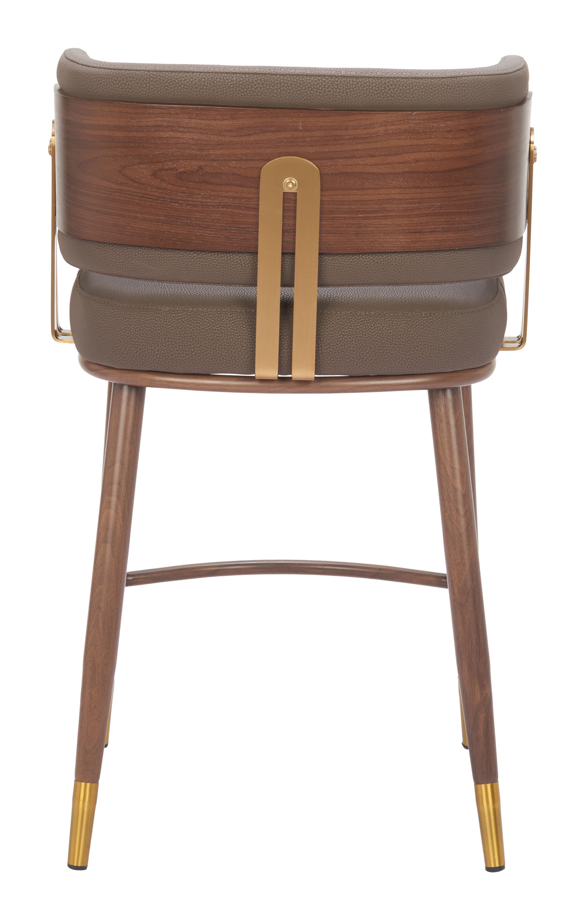 Brew Counter Stool Brown & Walnut - Disselt Designs