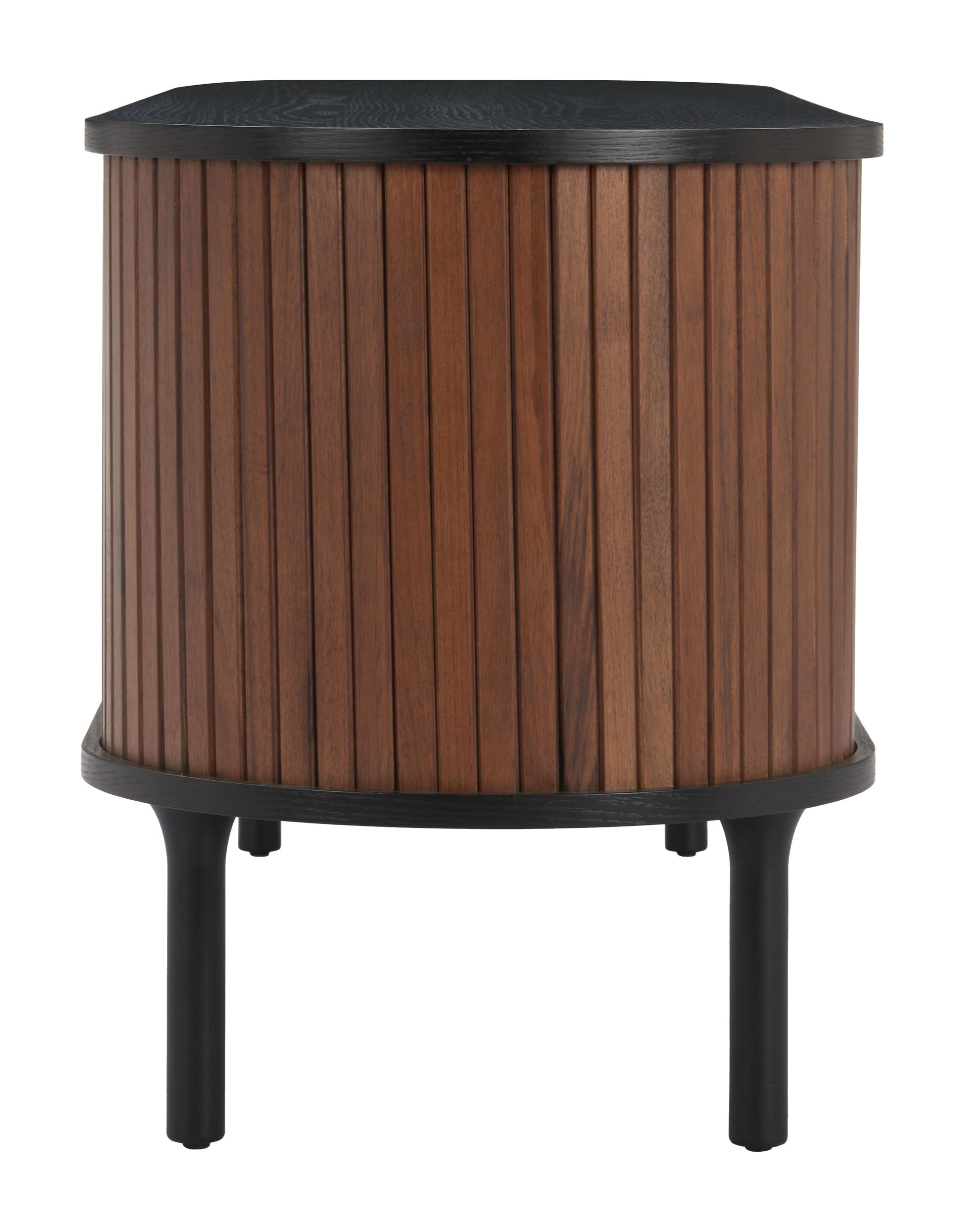 Koriana Entertainment Stand Black & Walnut - Disselt Designs