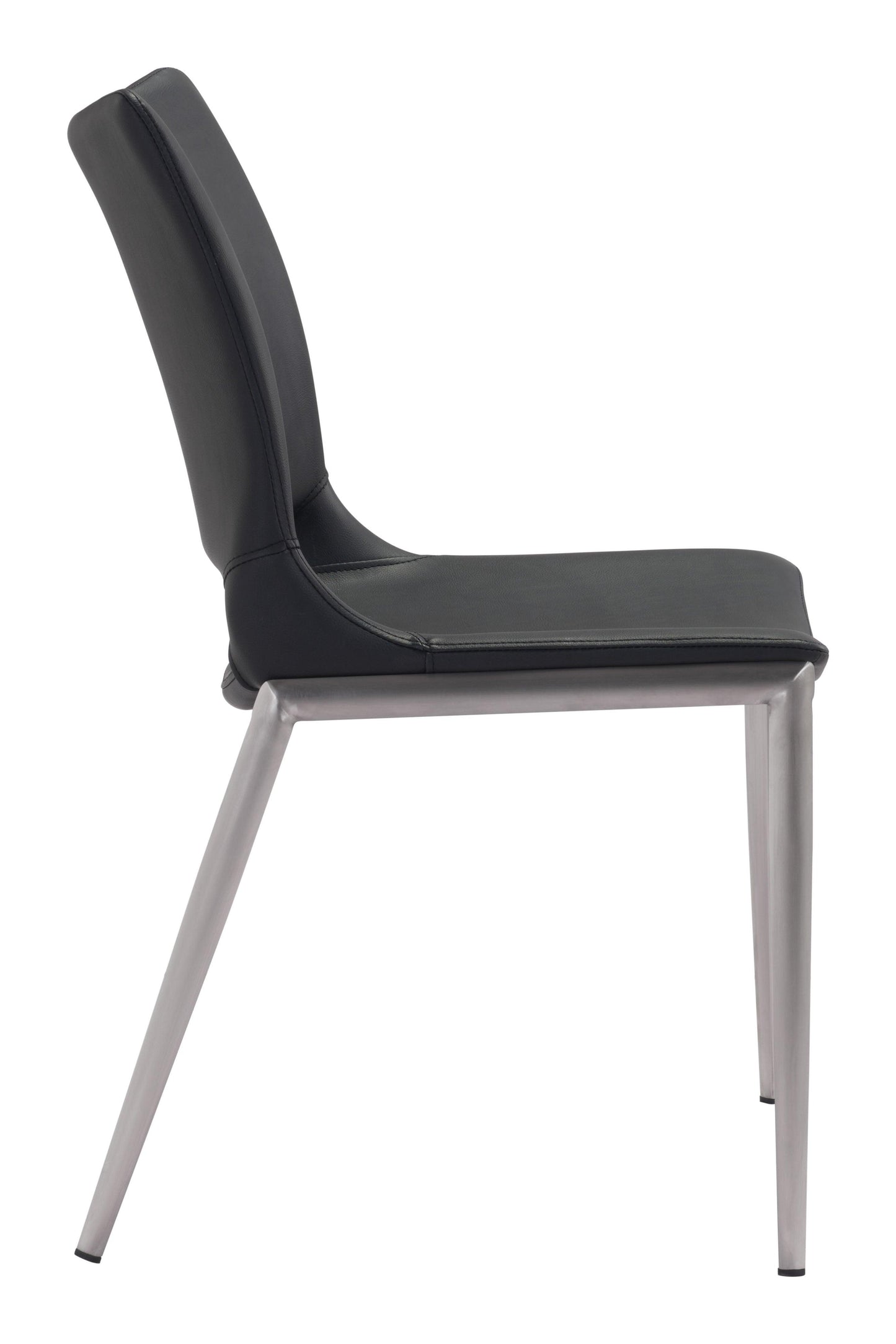 Ace Dining Chair (Set of 2) Black & Silver - Disselt Designs