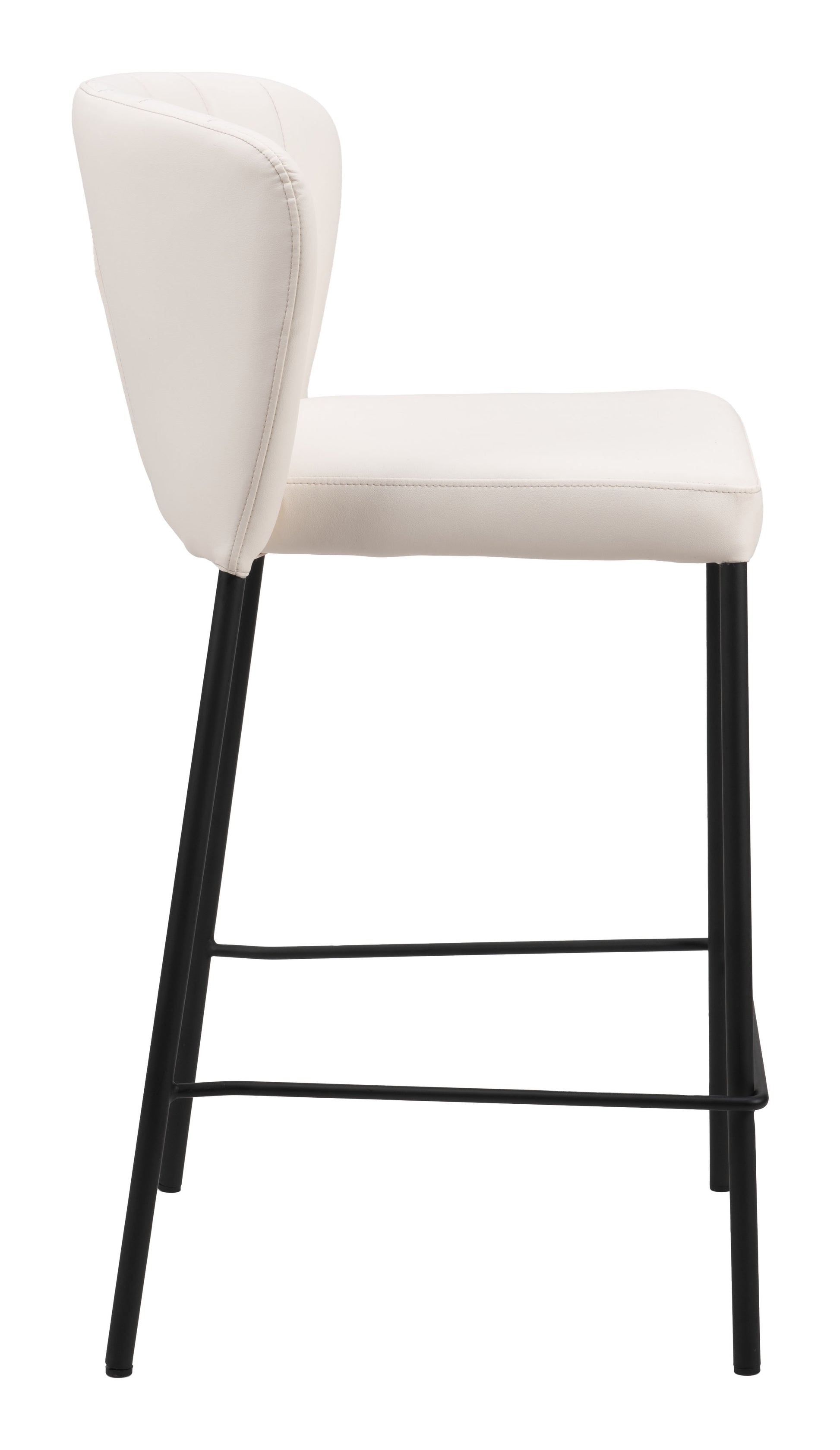 Linz Counter Stool (Set of 2) Cream - Disselt Designs