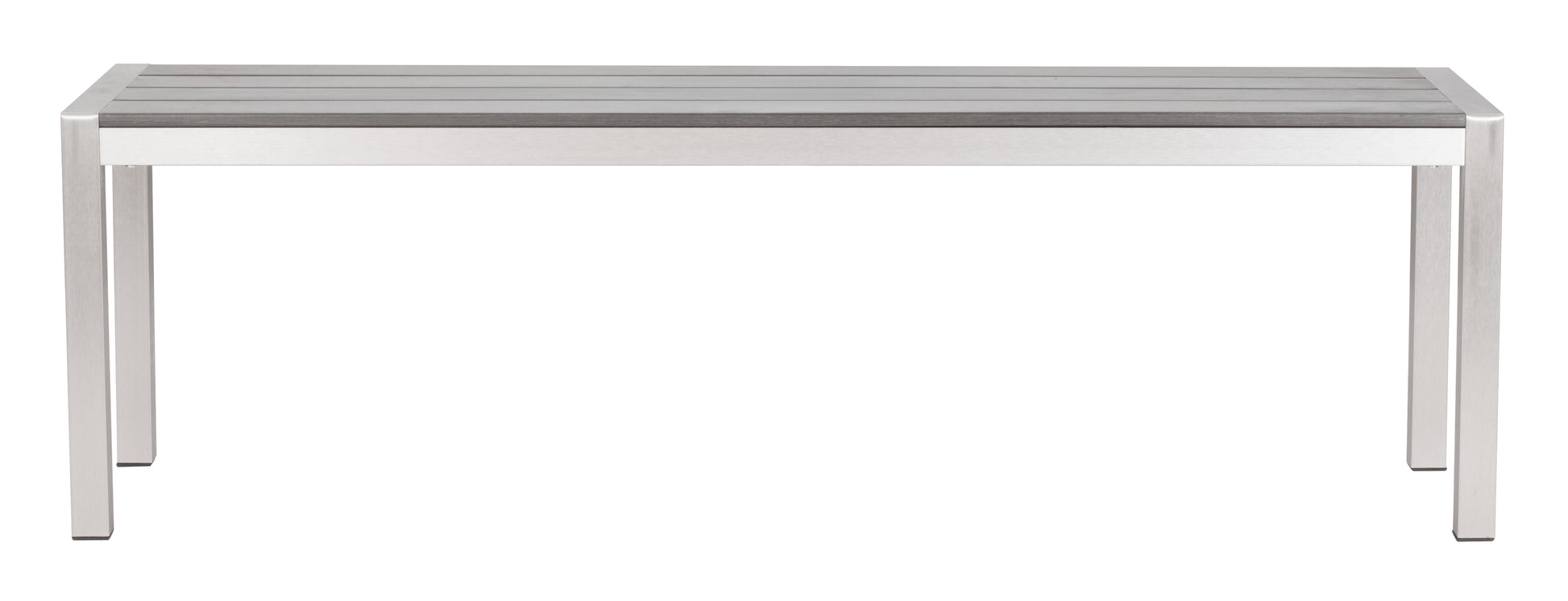 Metropolitan Double Bench Gray & Silver - Disselt Designs
