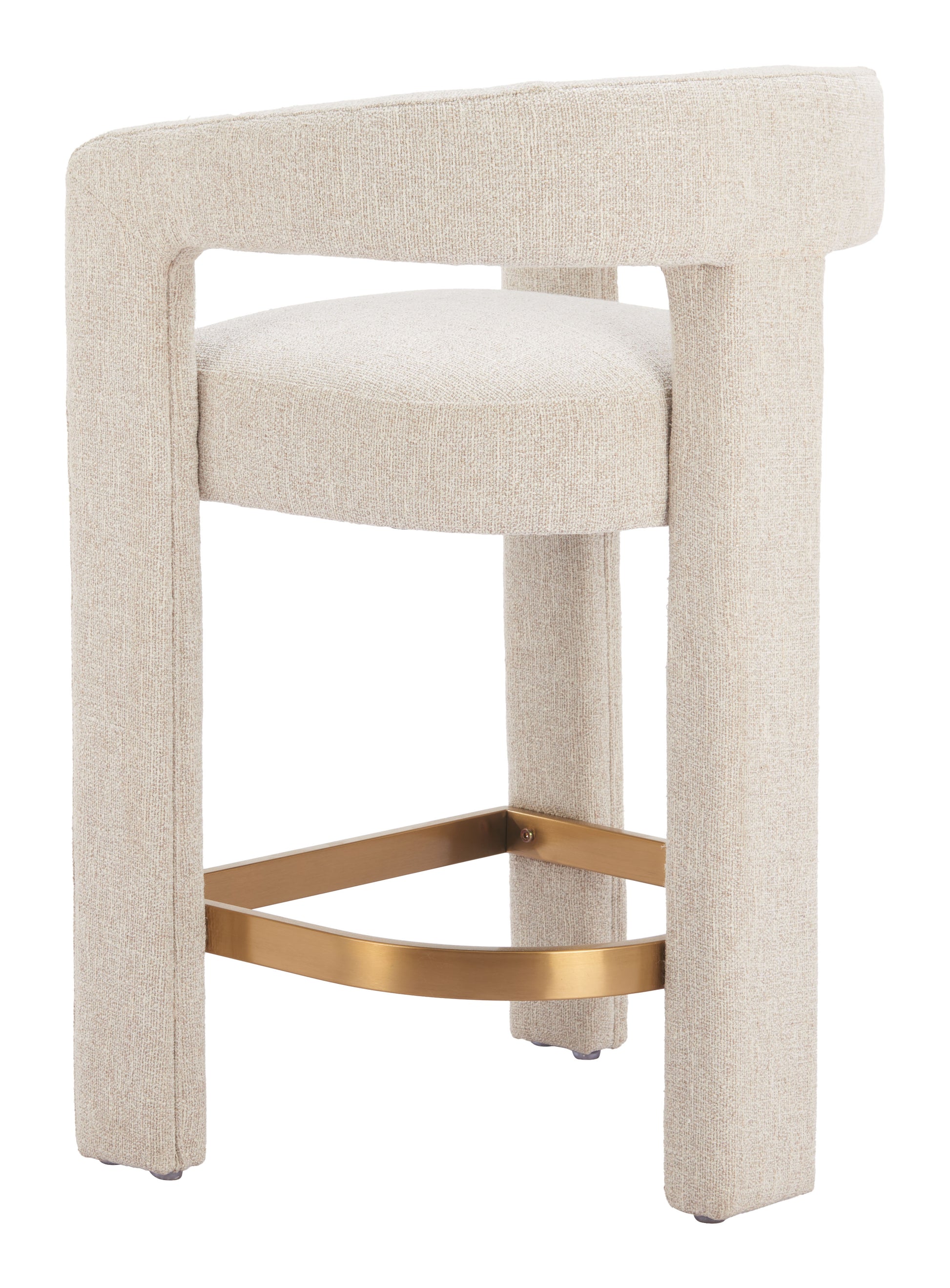 Saiko Counter Stool Beige - Disselt Designs