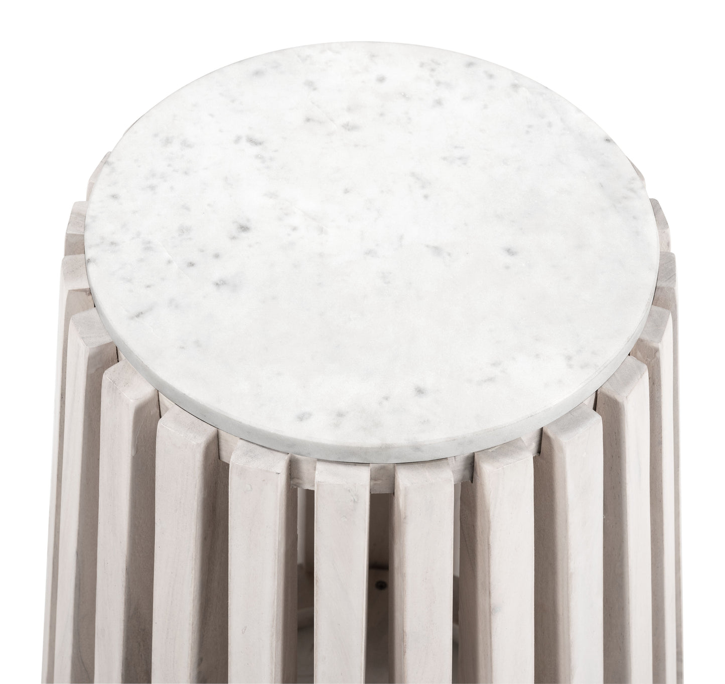Cyprus Side Table White & Whitewashed