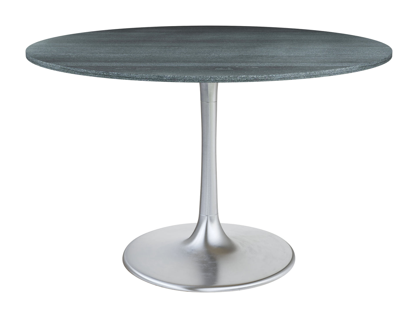Metropolis Dining Table Gray & Silver - Disselt Designs