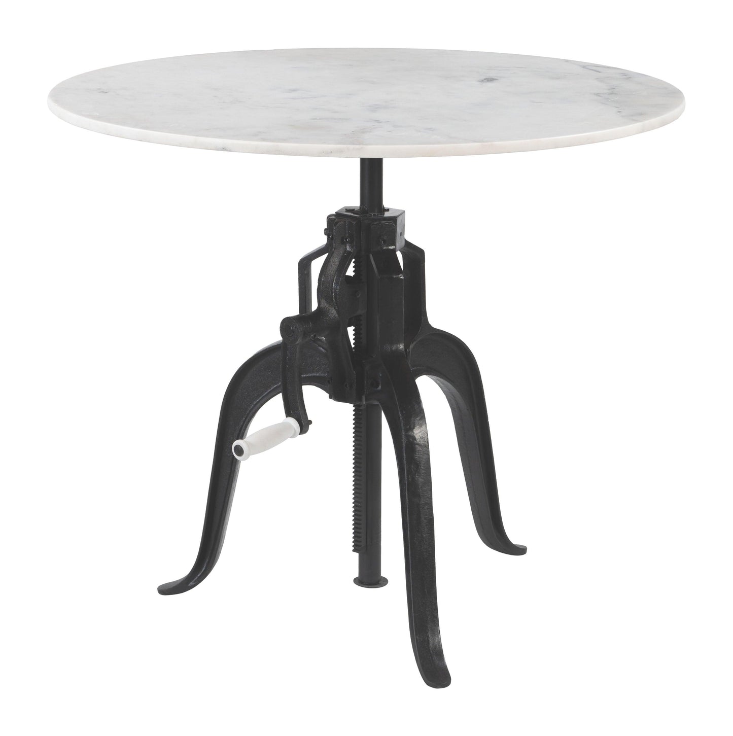 Mufid Bistro Table White & Black - Disselt Designs