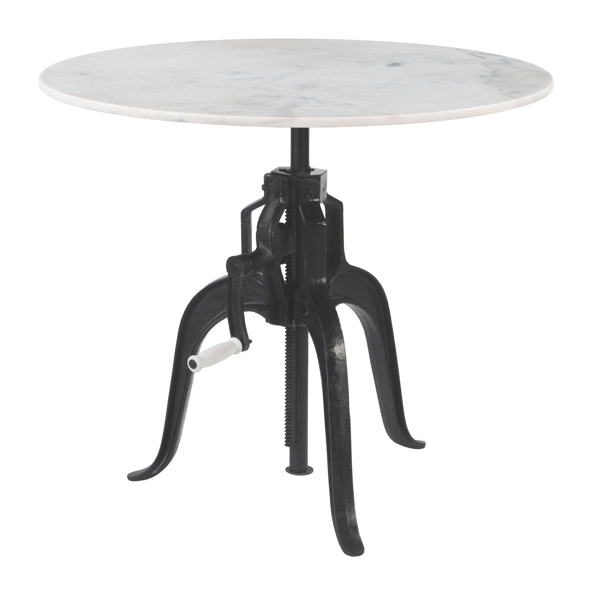 Mufid Bistro Table White & Black - Disselt Designs