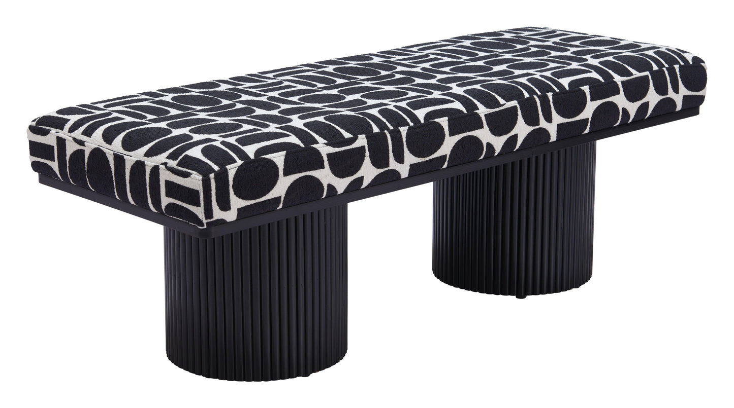 Botoia Bench Black & White - Disselt Designs