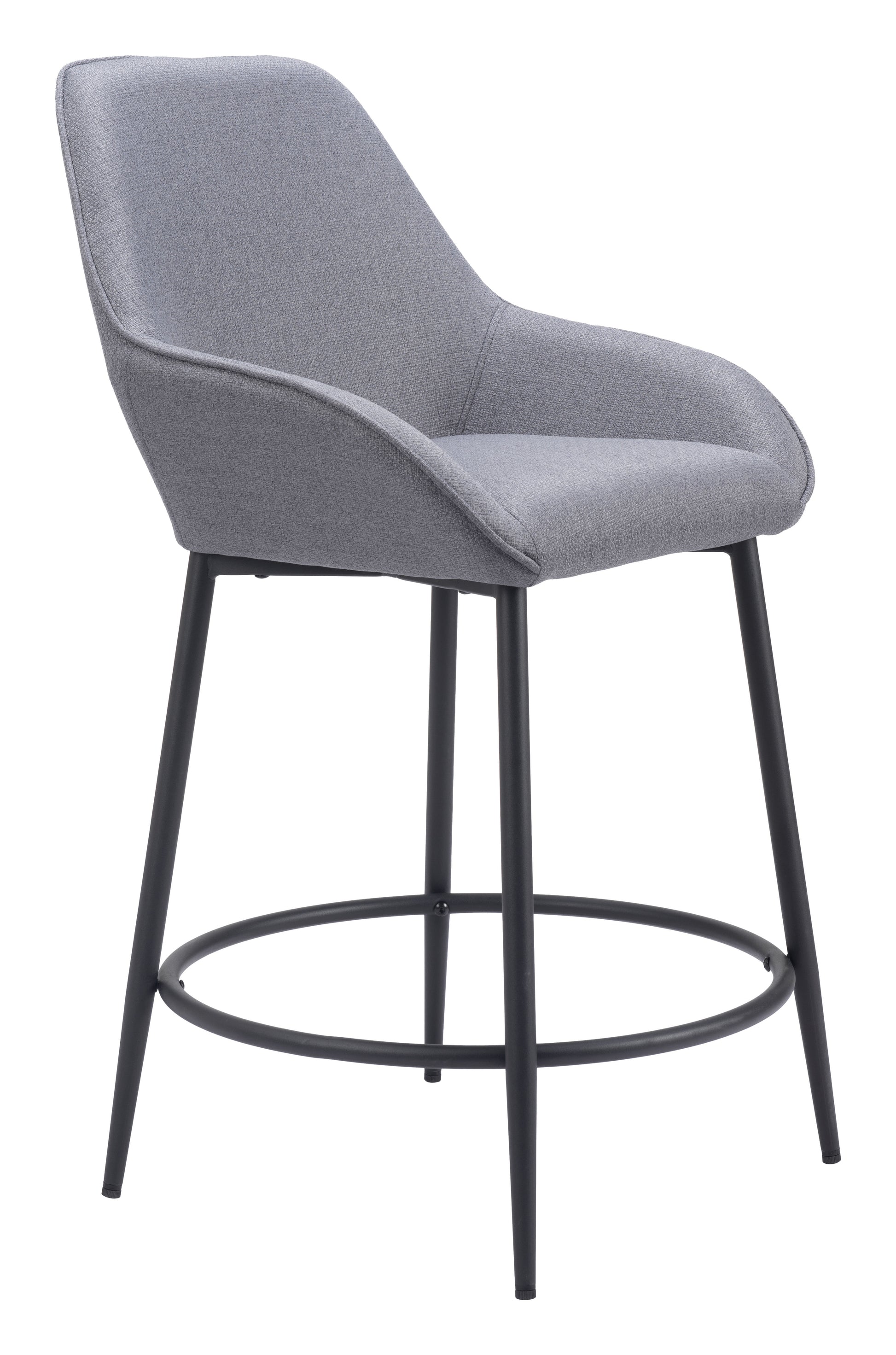 Vila Counter Stool (Set of 2) Gray - Disselt Designs