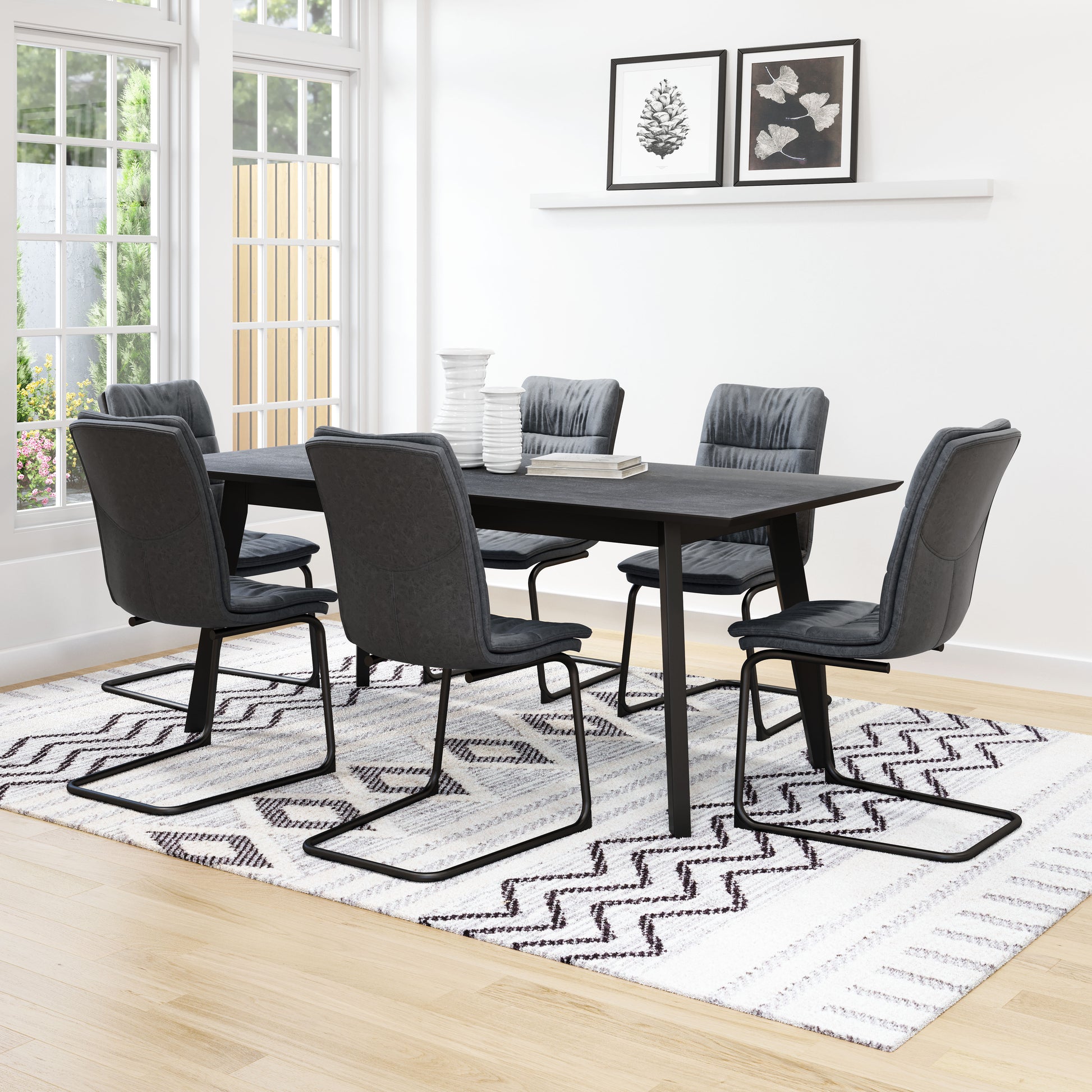 Sharon Dining Chair (Set of 2) Vintage Black - Disselt Designs