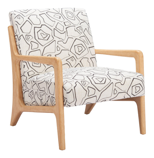 Runa Accent Chair Beige & Natural - Disselt Designs