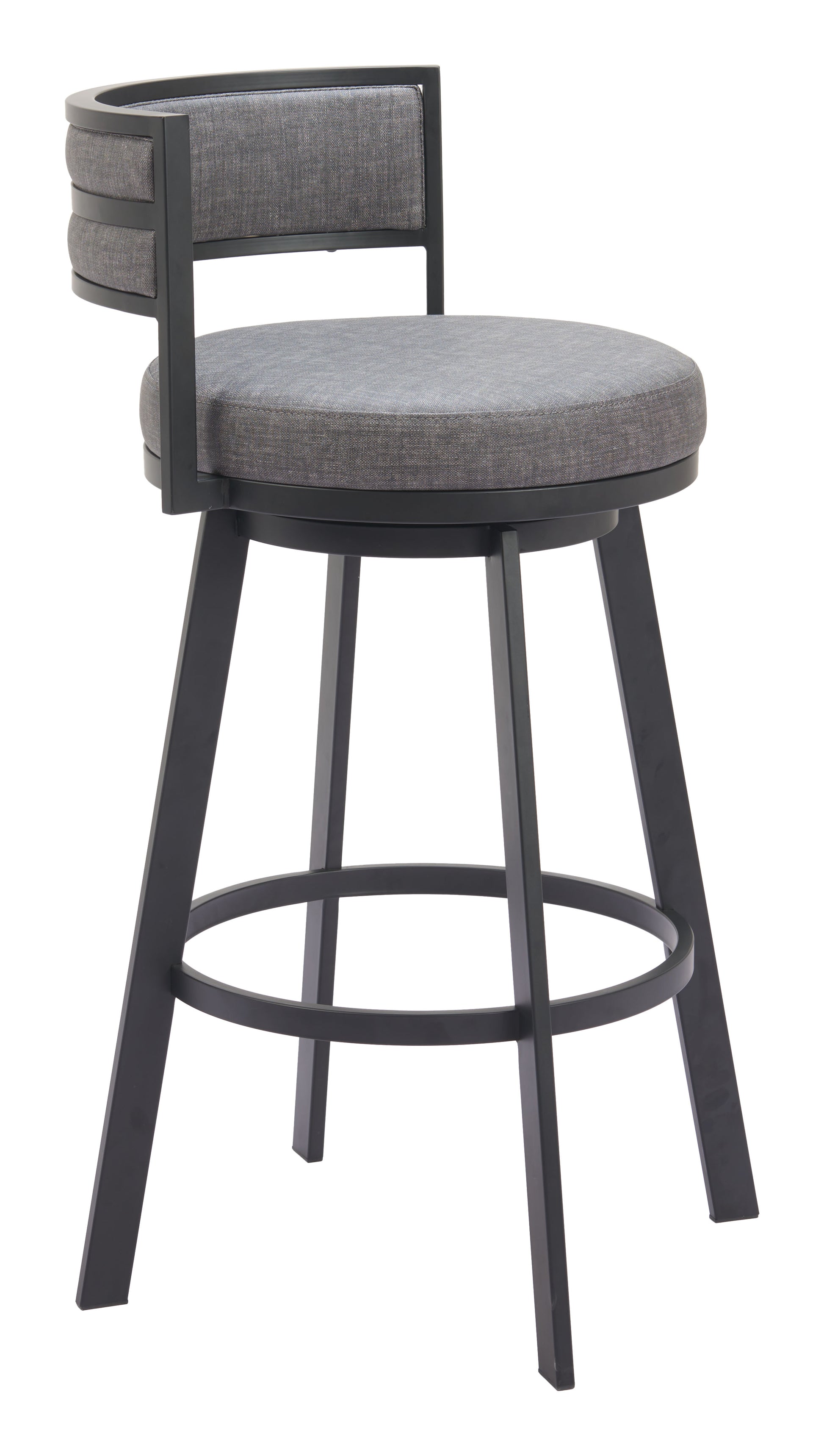 Gimsby Swivel Barstool Gray - Disselt Designs