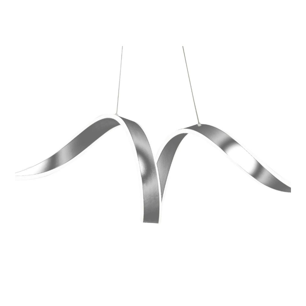 Copenhagen LED Chandelier // Chrome - Disselt Designs