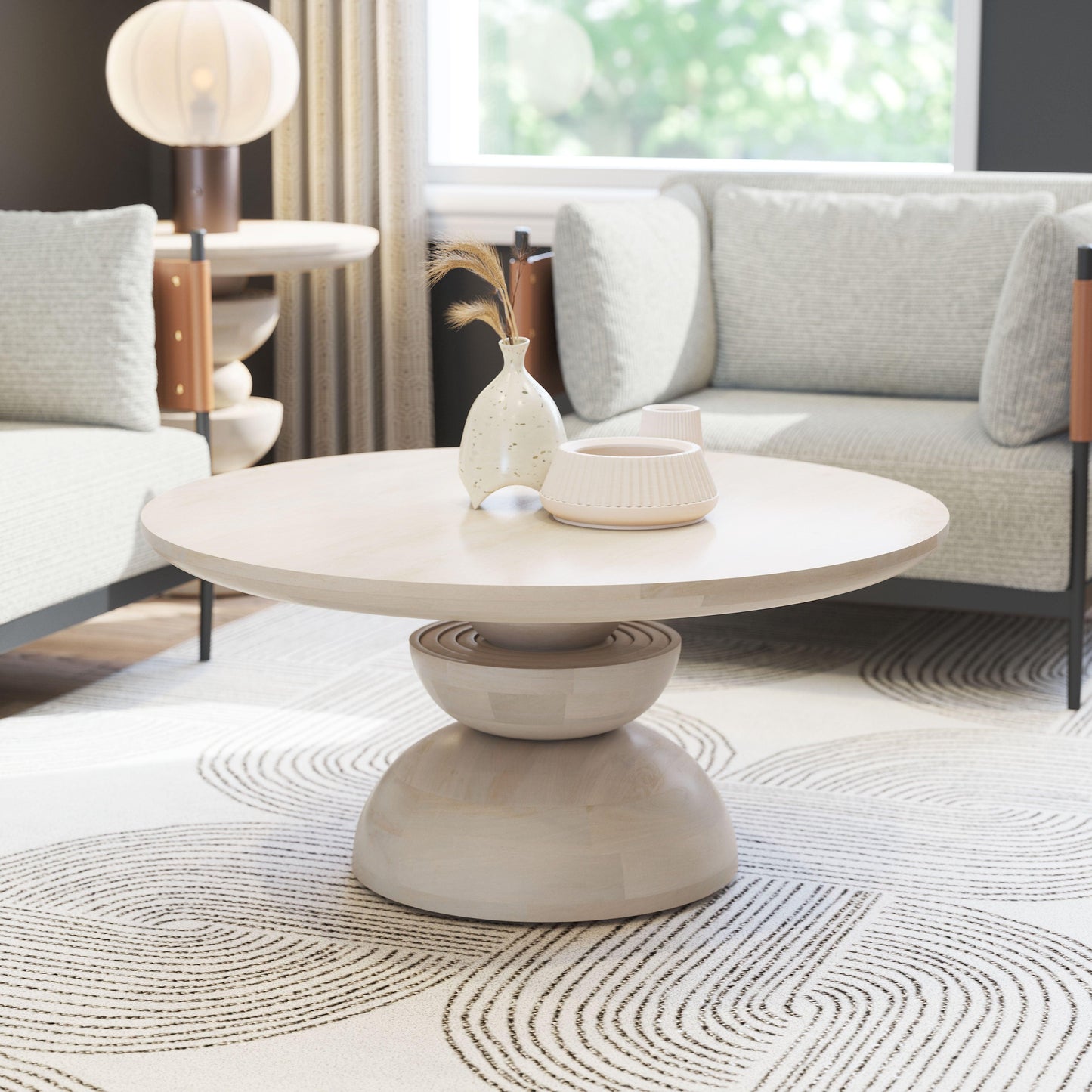 Bilanka Coffee Table Whitewashed - Disselt Designs