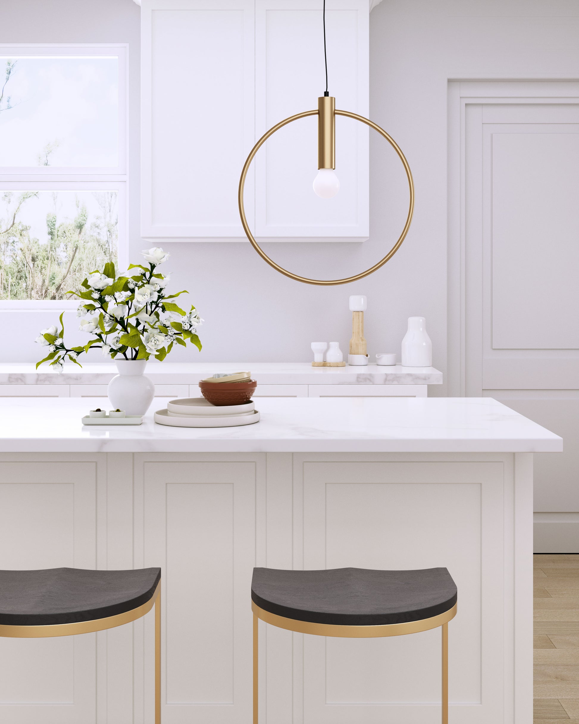 Irenza Ceiling Lamp Brass - Disselt Designs