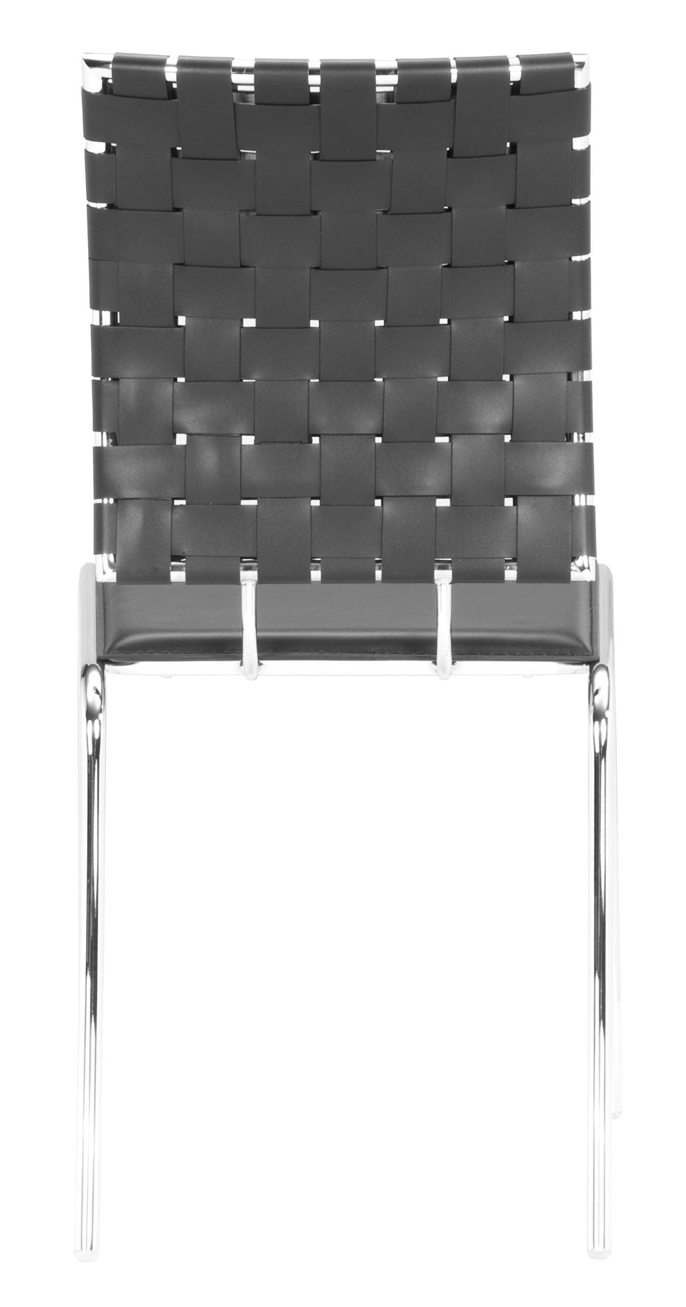 Criss Cross Dining Chair (Set of 4) Black - Disselt Designs