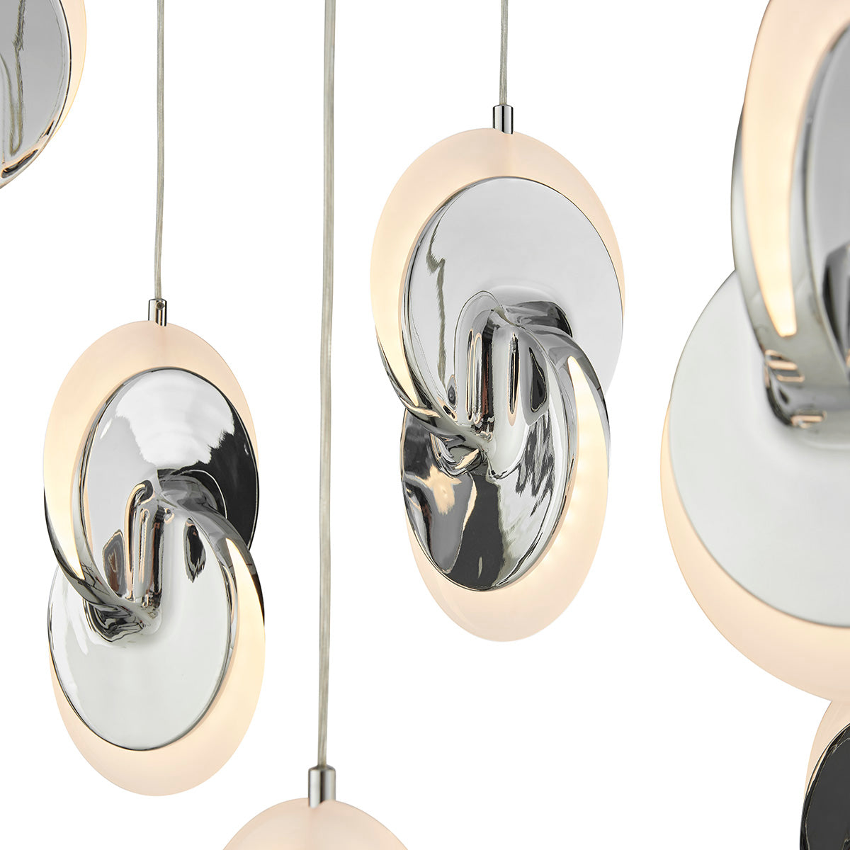 Deuterium Rectangular Chandelier // Chrome - Disselt Designs
