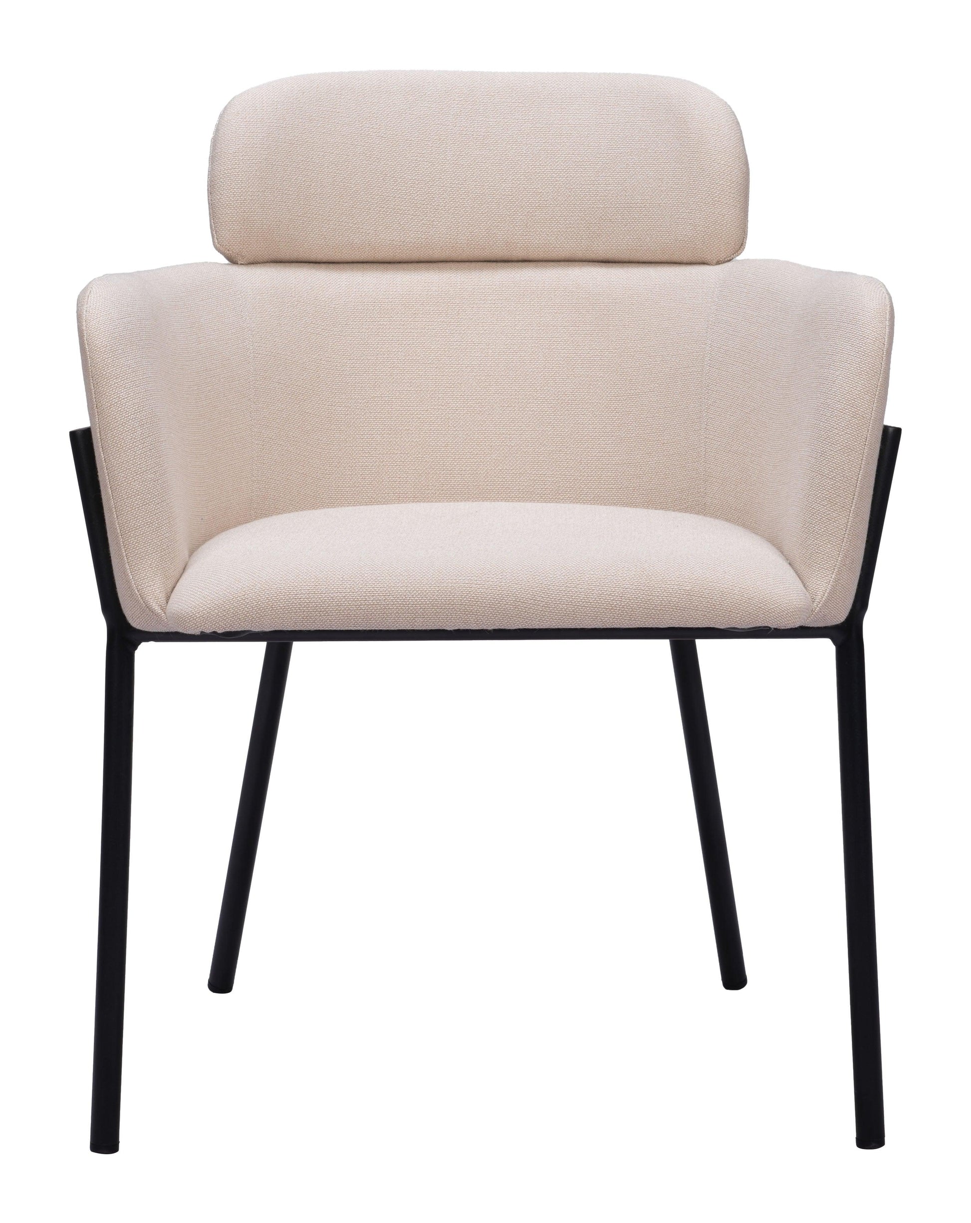 Bremor Dining Chair (Set of 2) Beige - Disselt Designs