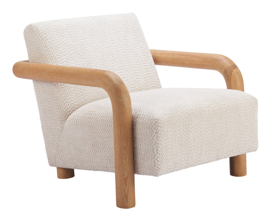 Subliem Accent Chair Cotton White - Disselt Designs